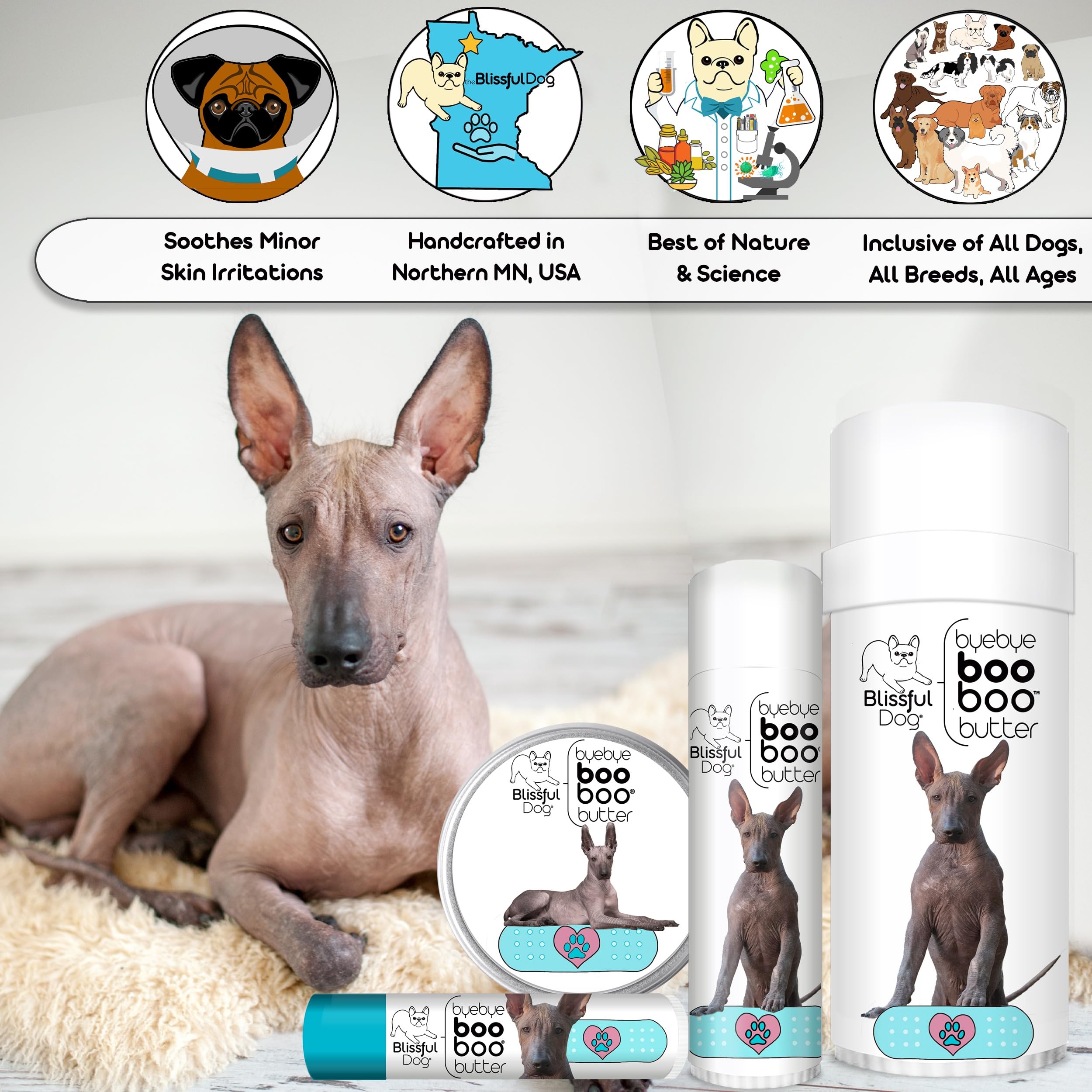 The Blissful Dog Xoloitzcuintli Boo Boo Butter, 1-Ounce