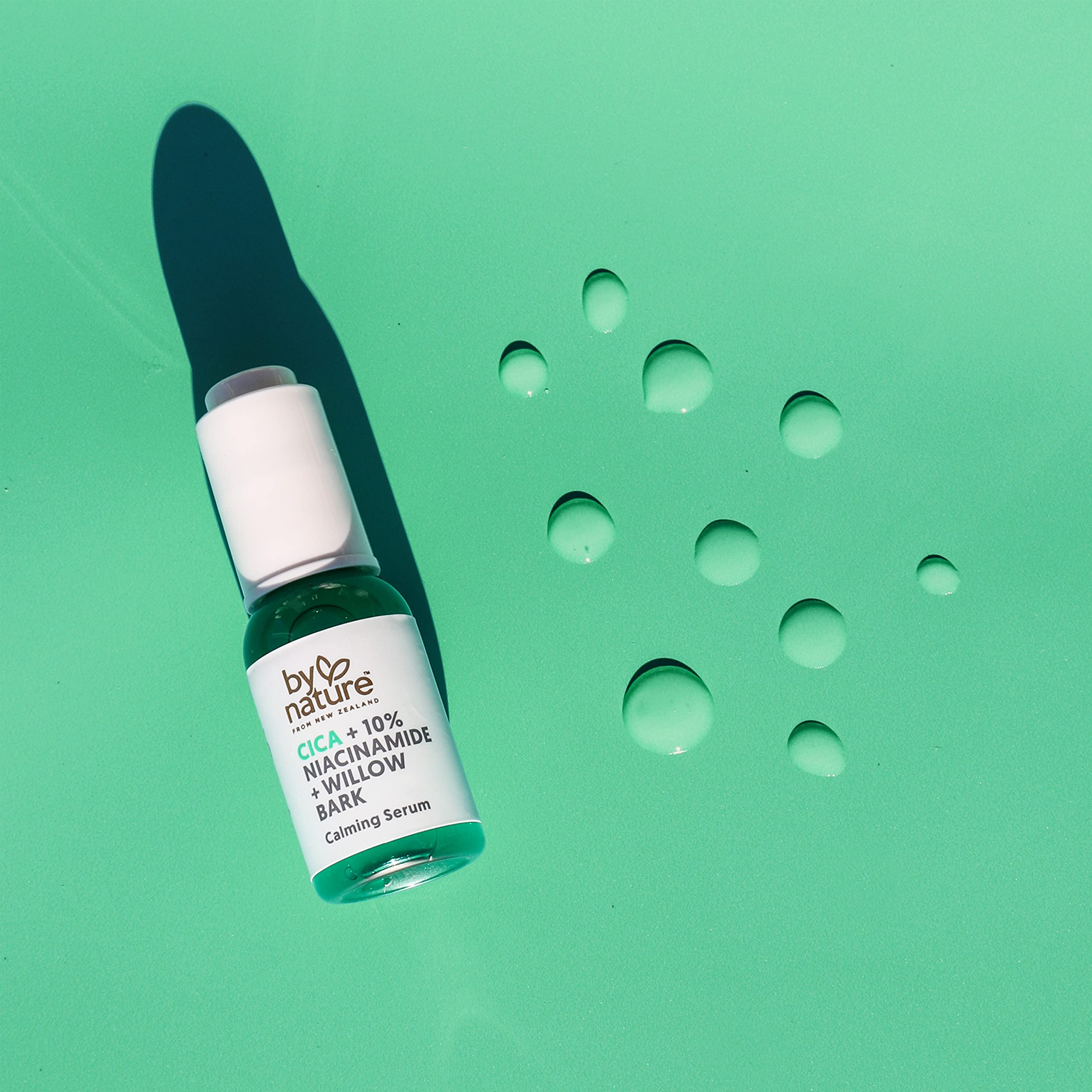 By Nature Calming Face Serum - 1 Fl Oz Cica + Niacinamide + Willow Bark - Purifying Skincare from New Zealand
