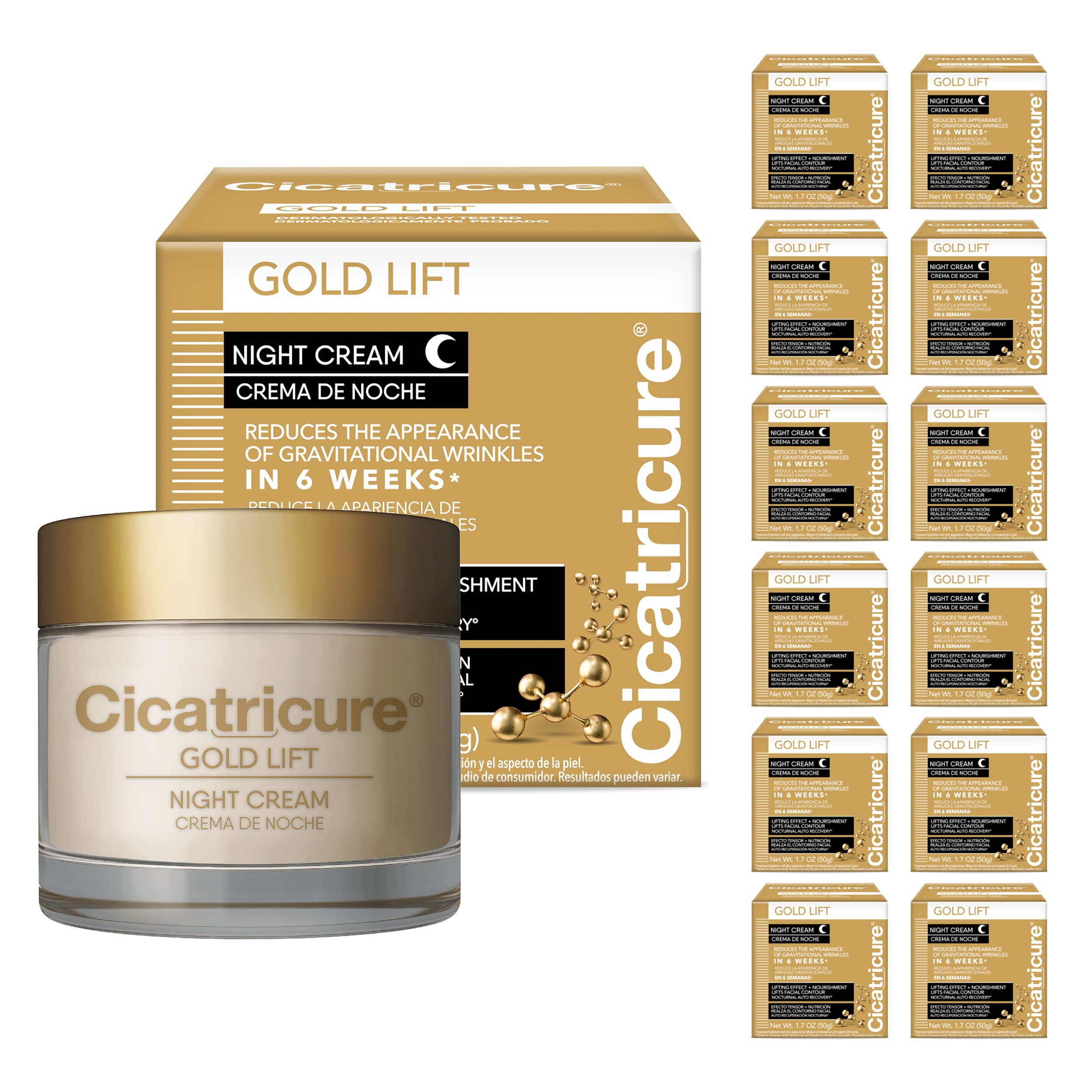 Cicatricure Gold Lift Night Cream, 1.7 Ounce, Pack of 12