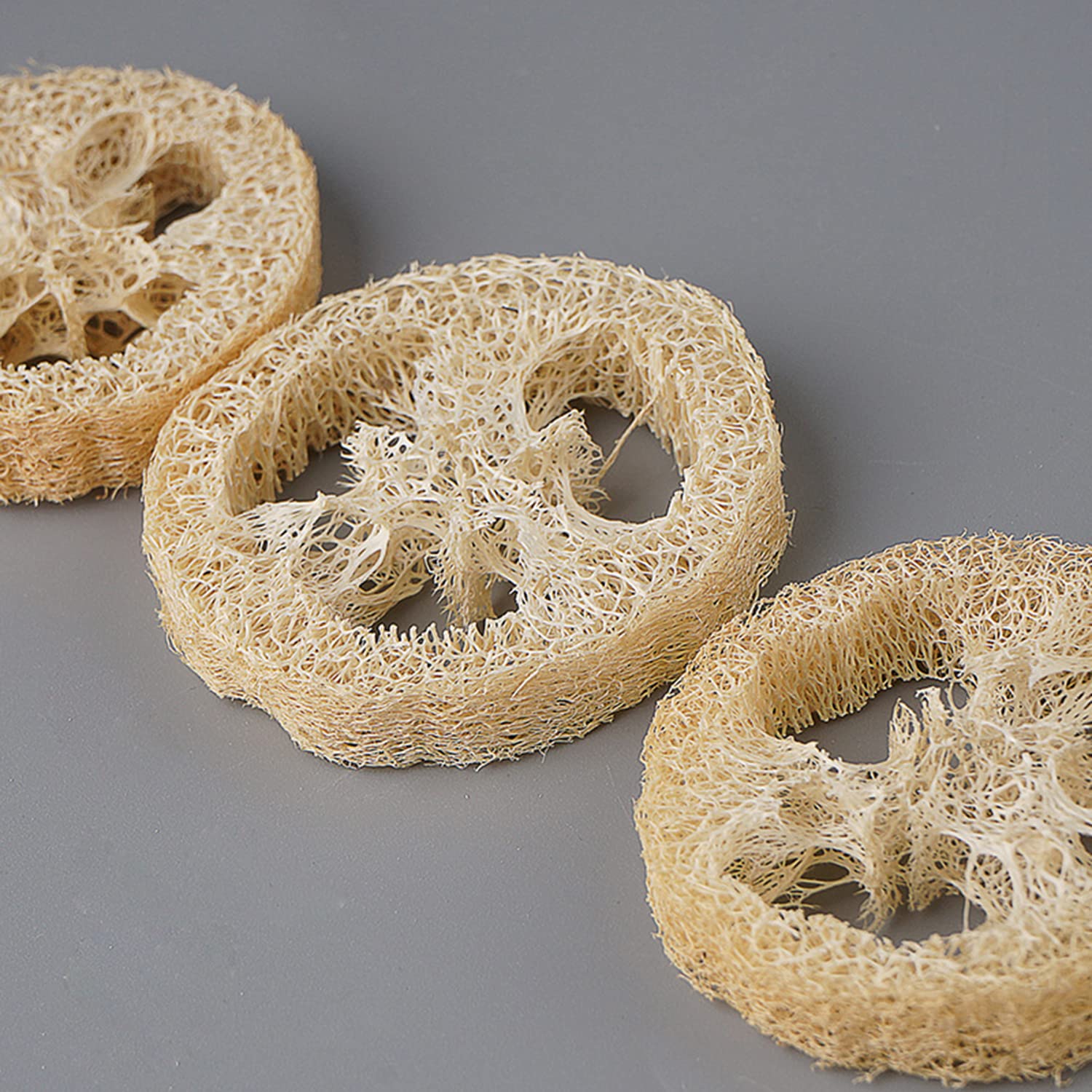 Frtim Natural Loofah Slices For Soap Making, 20 Pieces Organic Luffa Cuts For Diy Exfoliating Soaps, Homemade Handmade Loofa Soa