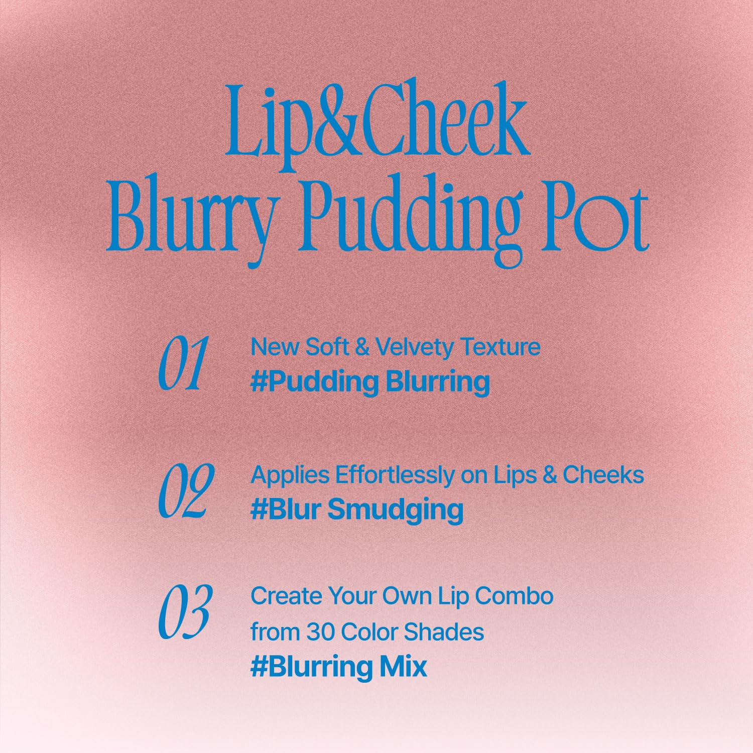 Fwee Lip&Cheek Blurry Pudding Pot | Faded Moment - Film | Makeup Blush, Buildable Lightweight, Multi-Use Soft Matte Finish | 5G
