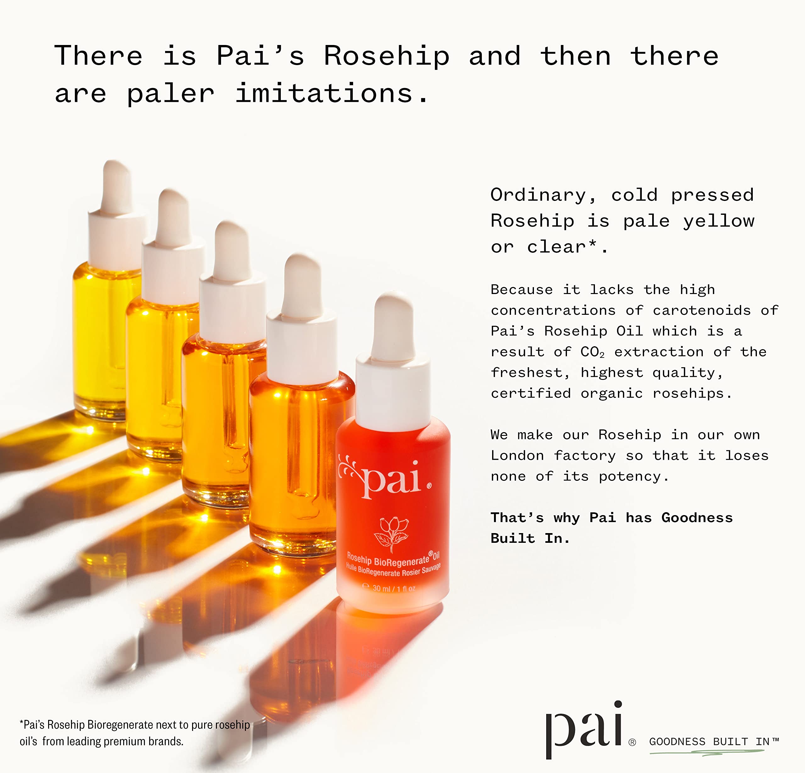 Pai Skincare - Organic Rosehip Bioregenerate Universal Facial Oil | Natural, Vegan, Sensitive Skincare (1 Fl Oz | 30 Ml)