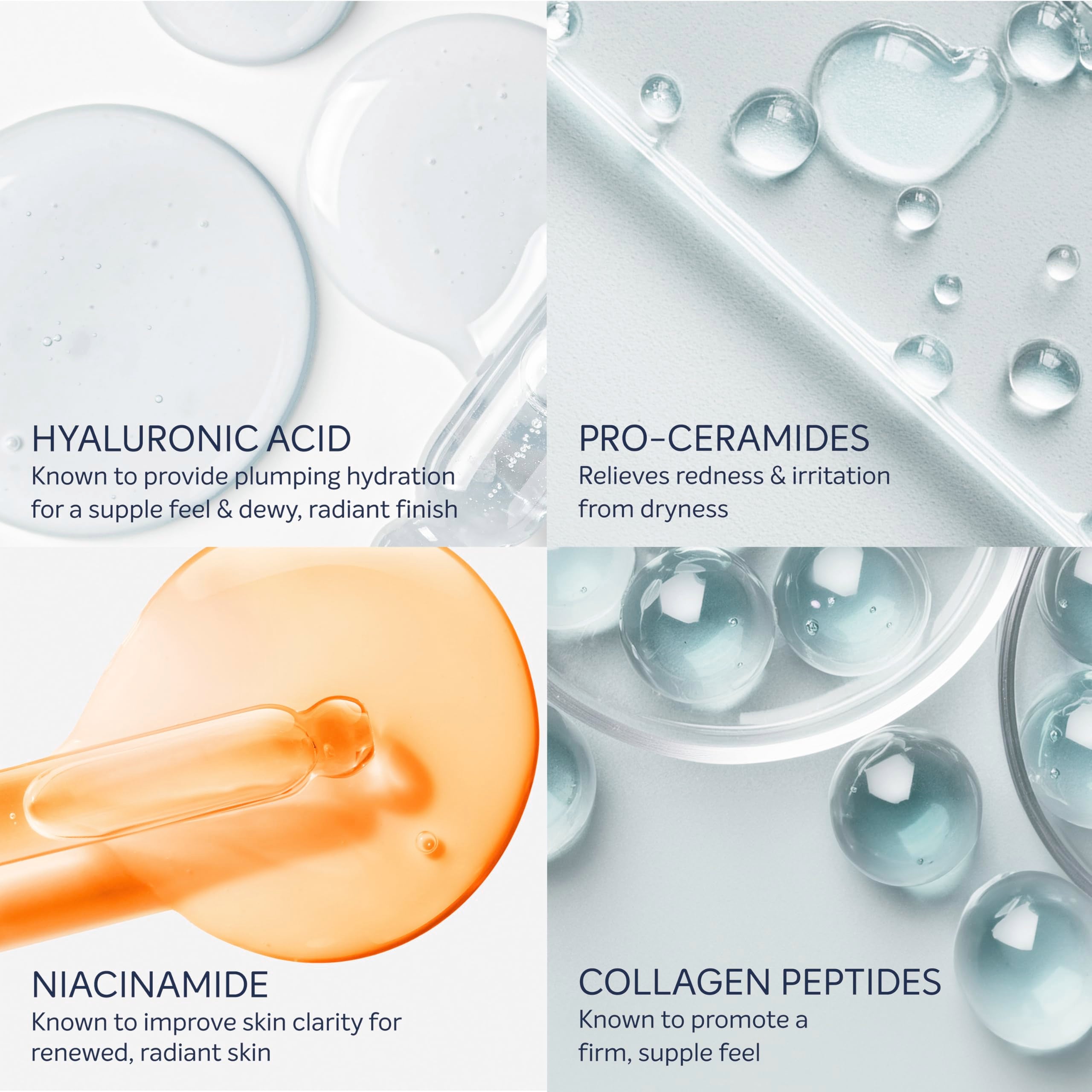 Dove Body Cream Serum Hyaluronic + Hydration For Extra Dry, Flaky Skin, With Pro-Ceramides, Niacinamide And Collagen Peptides Lo