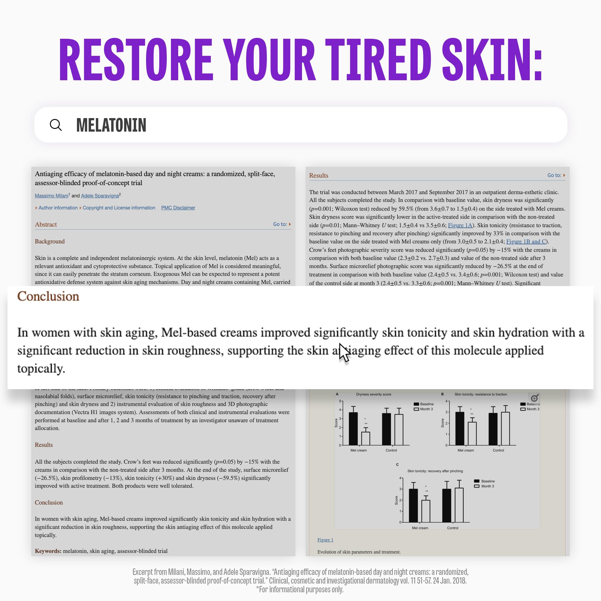 Maxclinic Time Return Melatonin Cream | Face Brightening Cream & Face Moisturizer For Dry Skin | Relaxing Face Cream For Women &