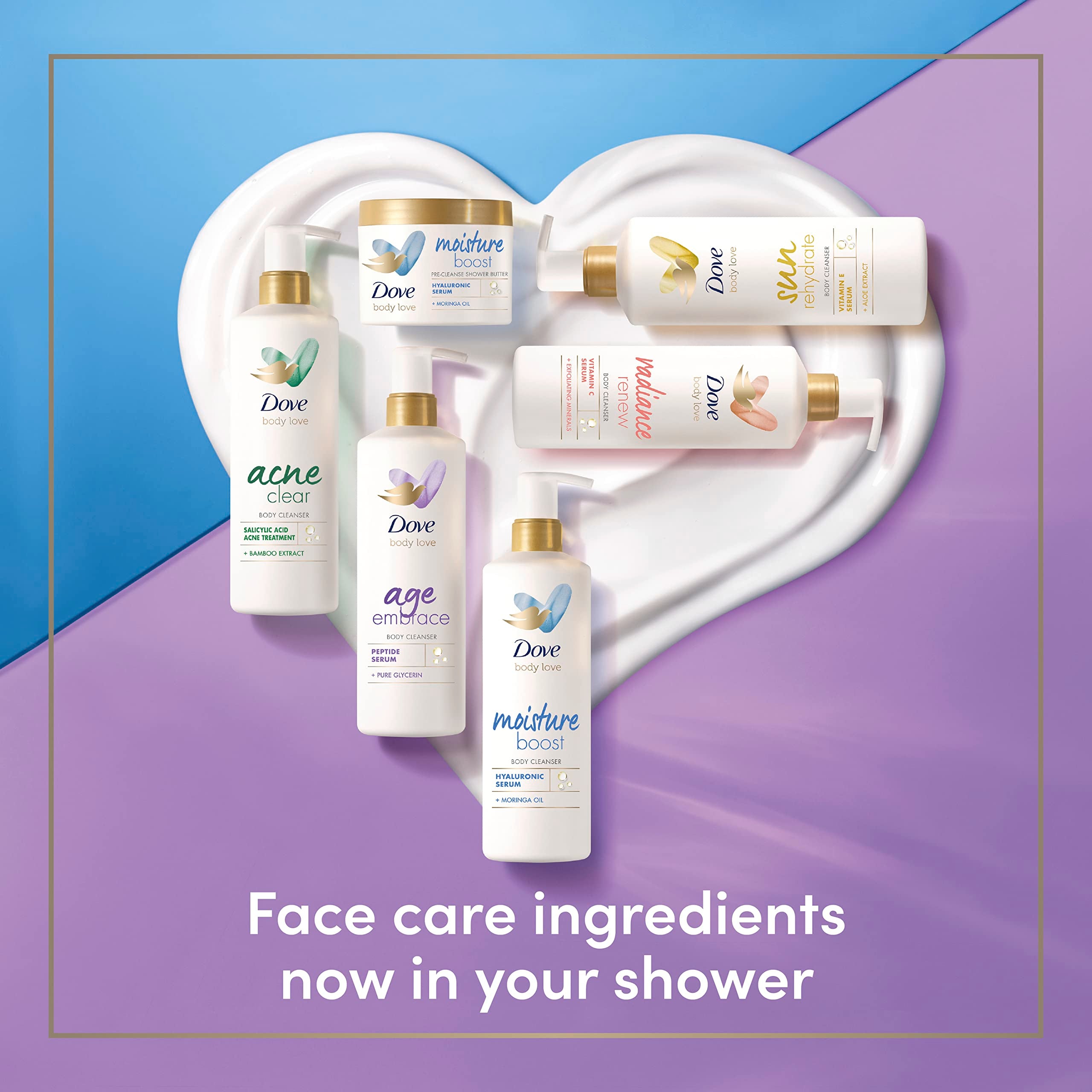 Dove Body Love Body Cleanser Radiance Renew For Dull Skin Exfoliating Body Wash Cleanser With Vitamin C Serum 17.5 Fl Oz