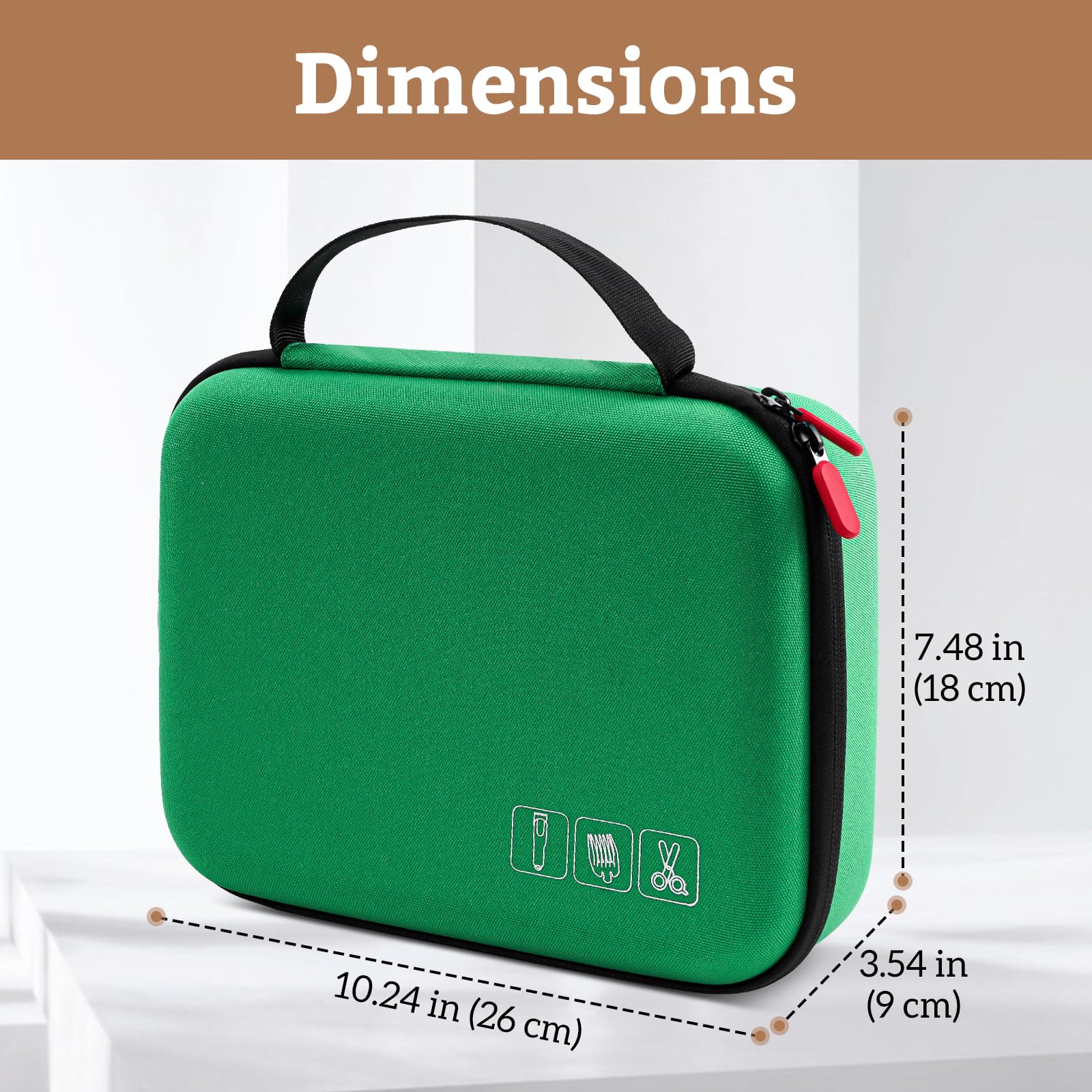Procase Hard Travel Case For Hair Clippers, Hair Cutting Barber Supplies Holder, Trimmer Organizer Storage Bag For Hatteker/Onei