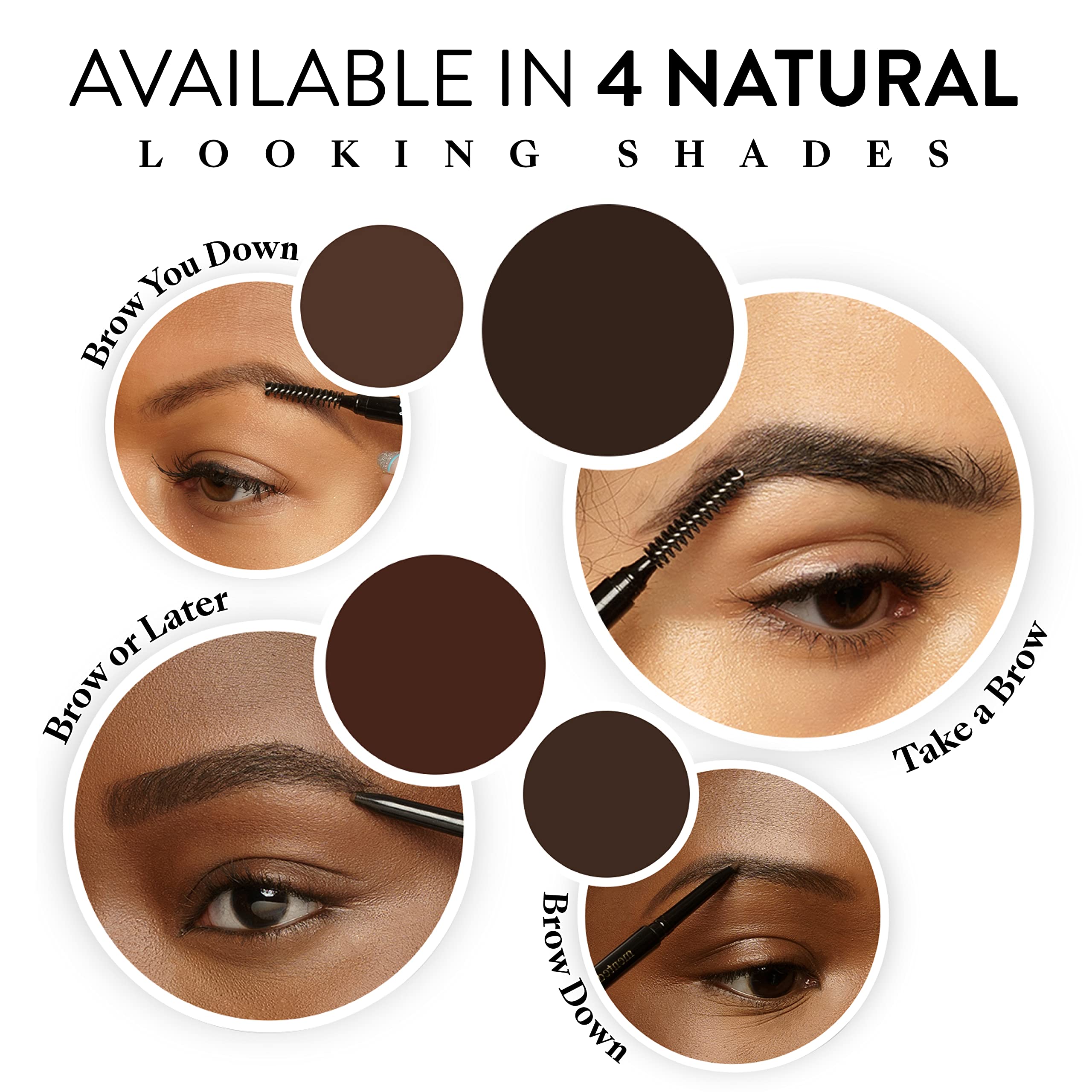 Mented Cosmetics | Eyebrow Pencil, Eyebrow Stencil, Eyebrow Brush, High Brow Pencil With Spoolie | Natural Looking Brows, All Da
