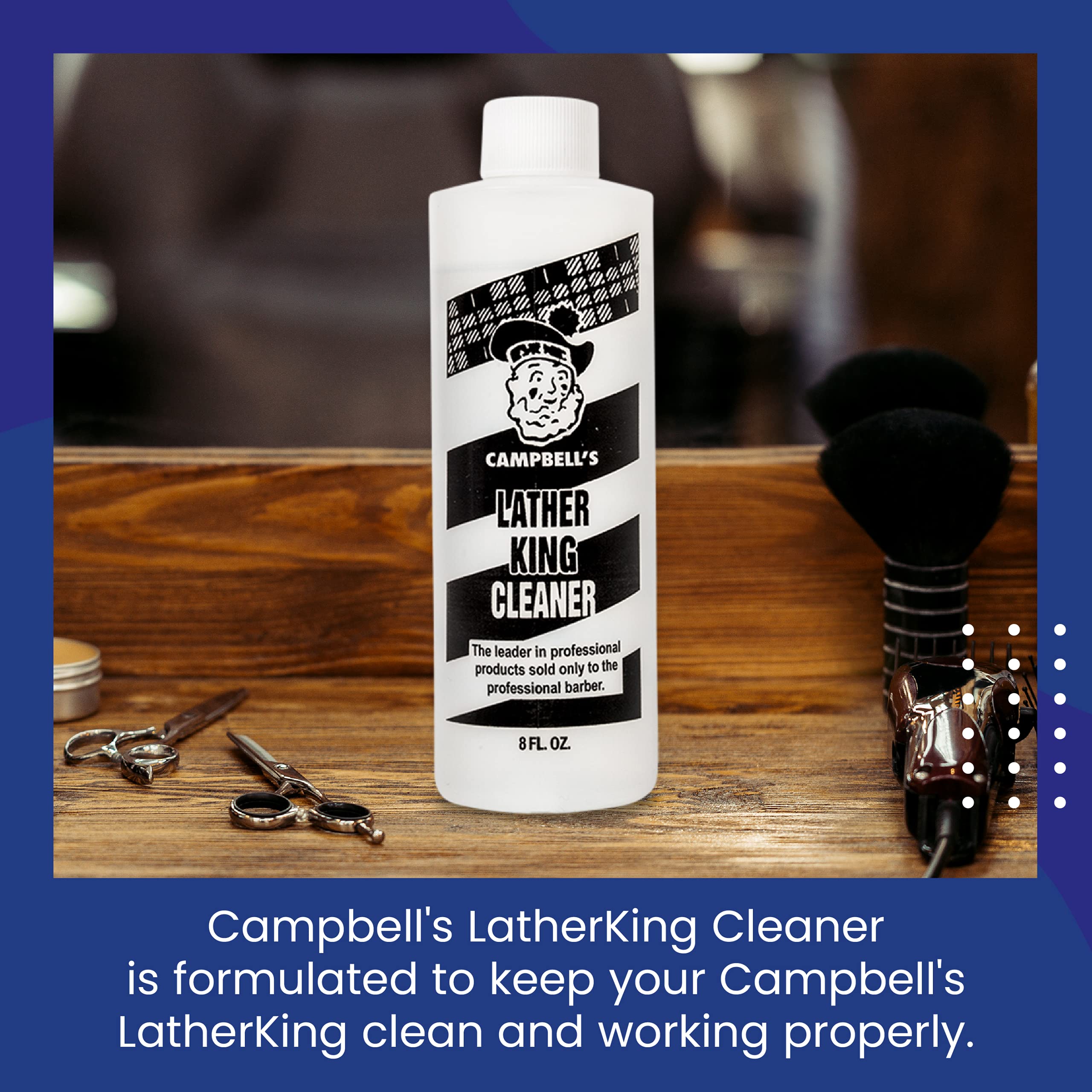 Campbells Original Latherking Machine Cleaner Solution, Cleaner For Hot Lather Machine, Professional Shaving Supplies And Equipm