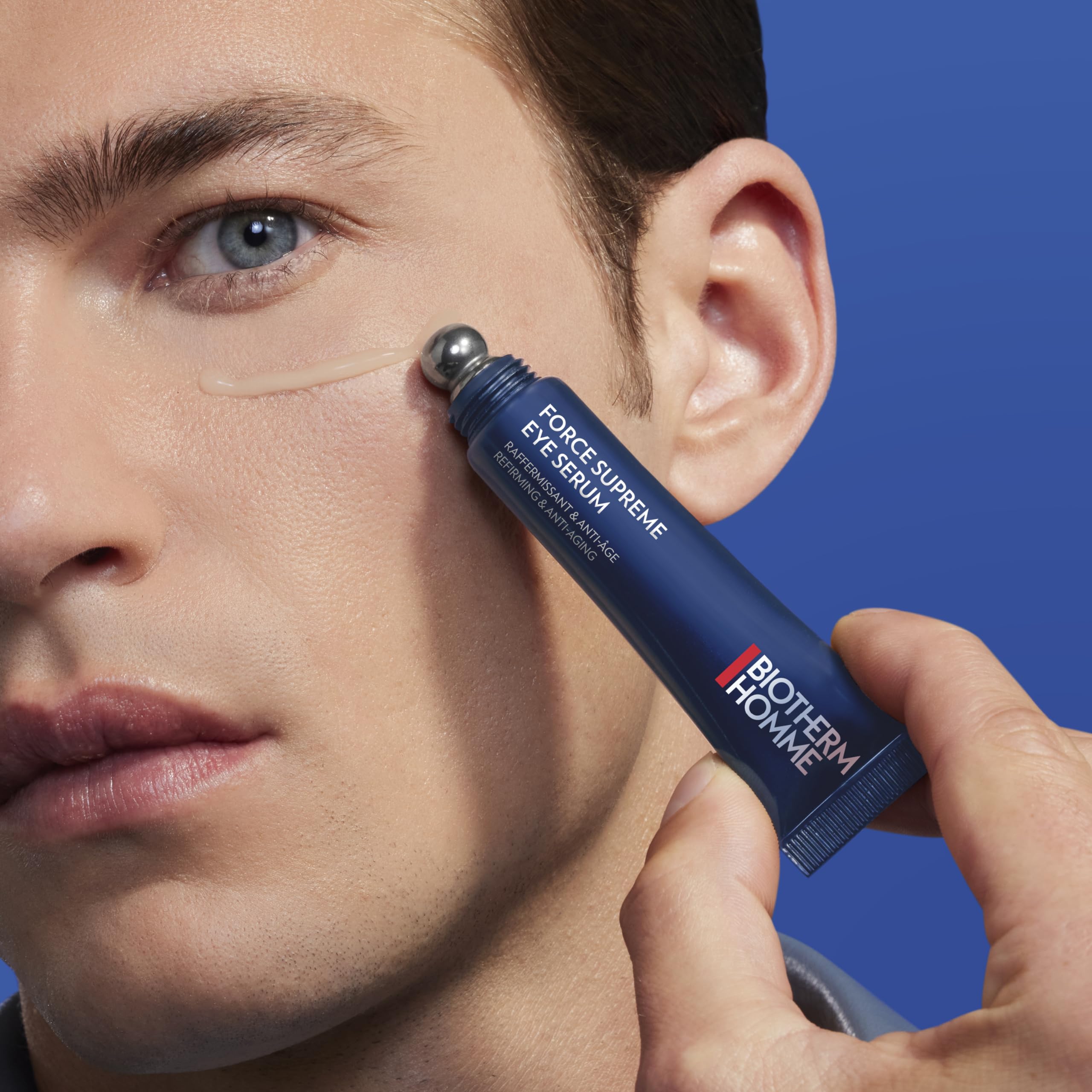 Biotherm Homme Force Supreme Eye Serum For Men, Helps Fight Wrinkles, Dark Circles And Puffy Eyes, Enriched With Blue Algae & Pr