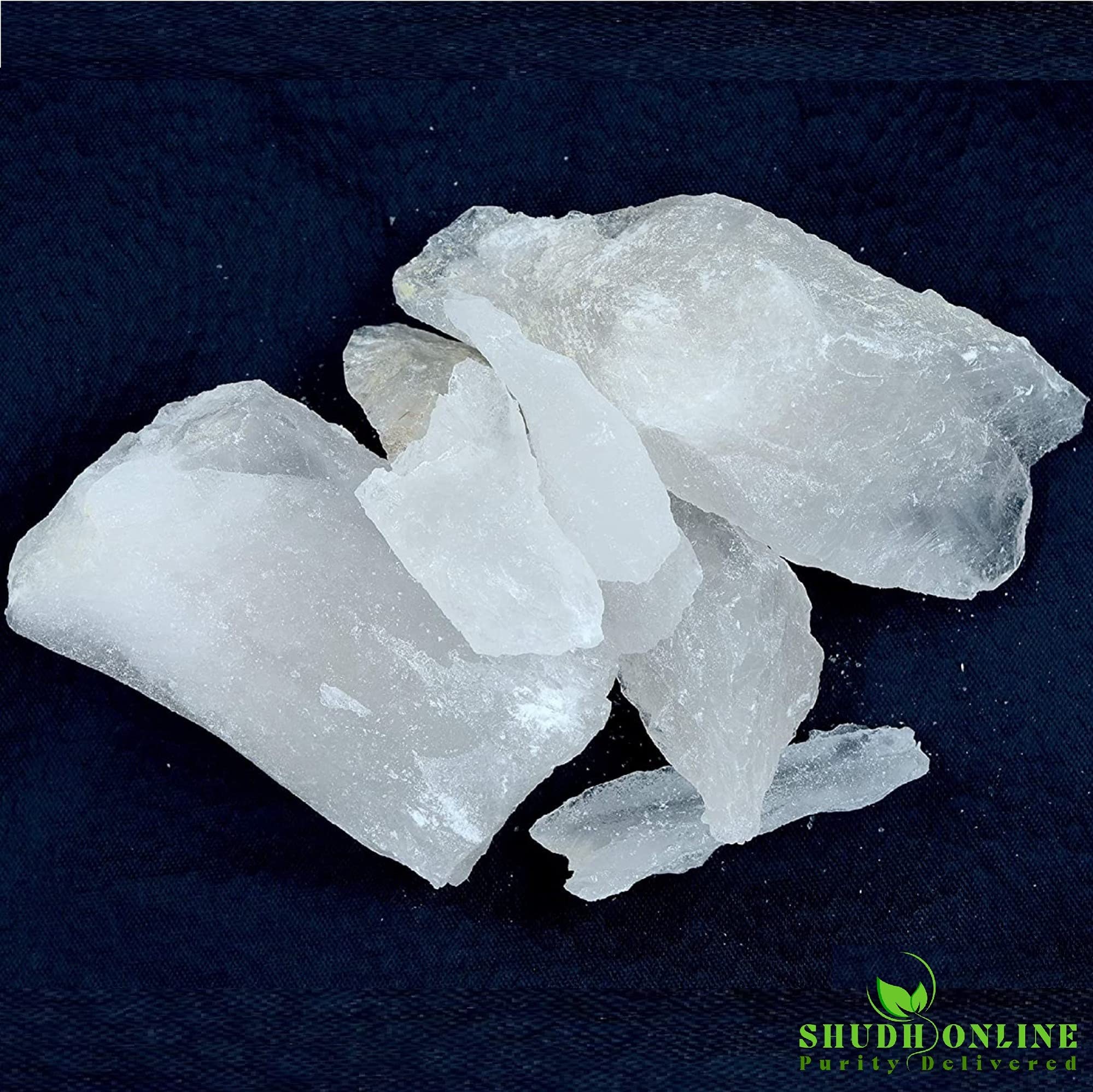 Alum Stone Organic For Face (3.5 Oz - 0.2 Lb) Piedra De Alumbre Para Lavado Intimo - Natural Fitkari Stone For Shaving - Phitkar