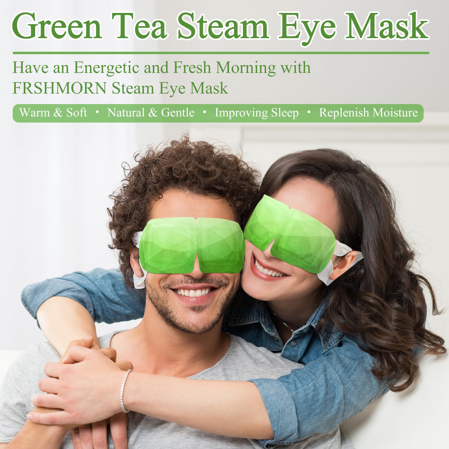 Frshmorn 16 Packs Steam Eye Mask, Heated Eye Mask For Sleeping, Warm Compress For Eyes, Self Heating Disposal Eye Mask Comfortab