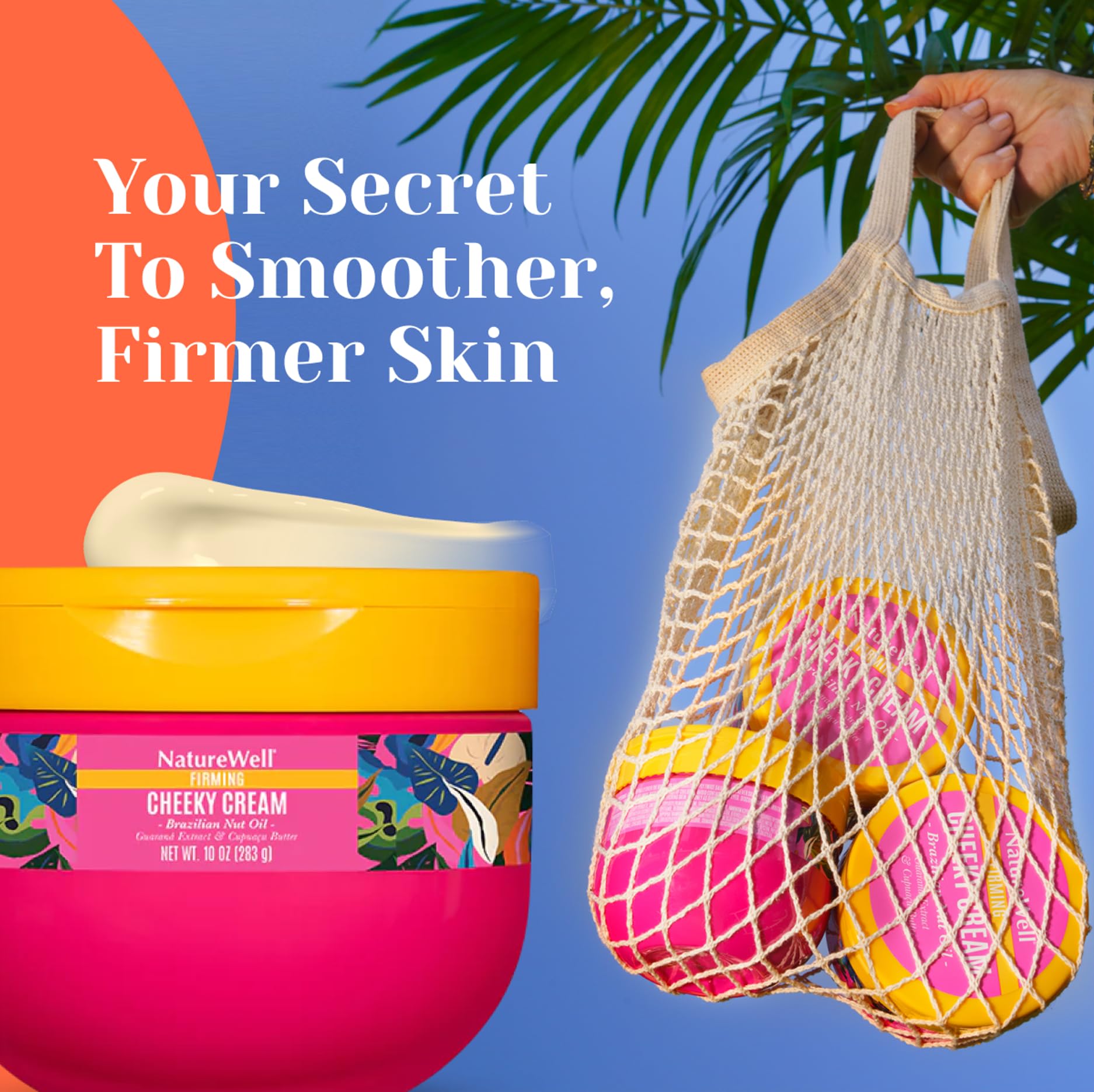 Naturewell Ultra-Rich Firming & Tightening Cheeky Body Cream, Promotes Deep Hydration, Fast Absorbing, Scents Of Pistachio Cream