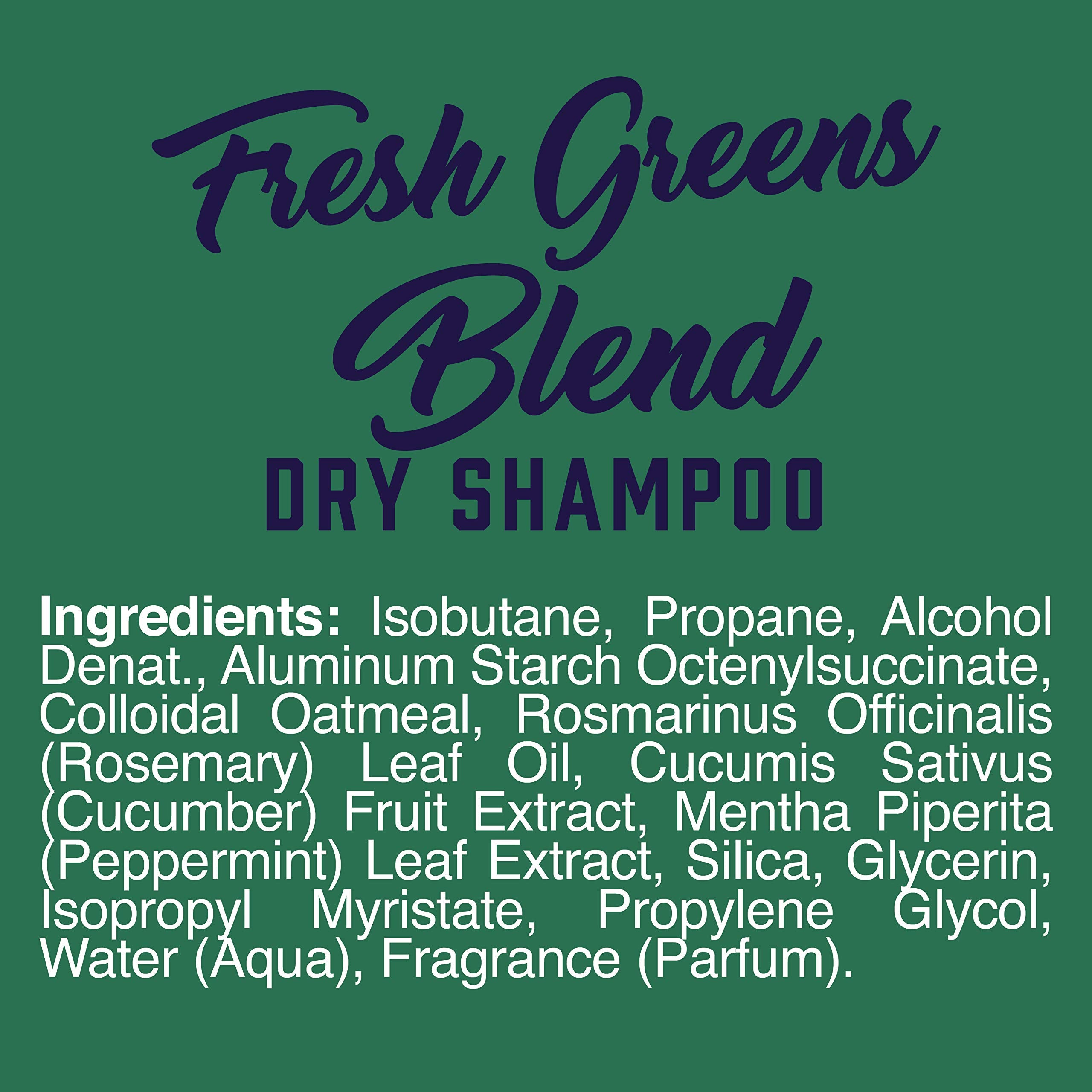 Aveeno Fresh Greens Blend Sulfate-Free Dry Shampoo Spray With Rosemary, Peppermint & Cucumber To Thicken & Nourish, Volumizing D