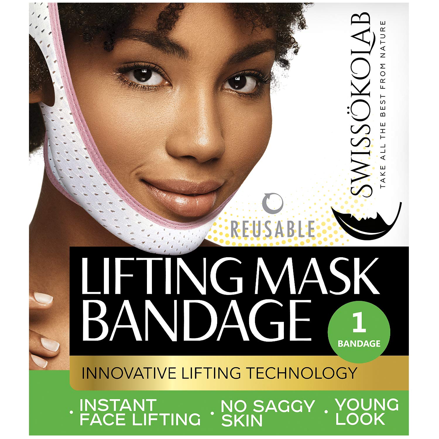 Reusable Face Slimming Strap Double Chin Reducer V Line Mask Chin Up Patch Chin Mask V Up Contour Tightening Firming Face Lift T