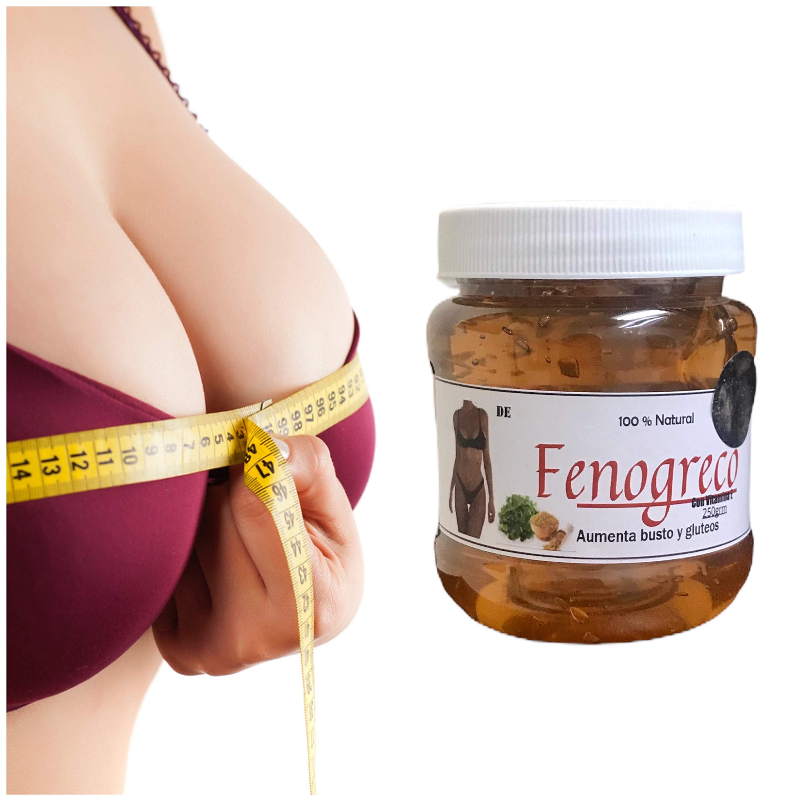 Gel De Fenogreco, Aumenta Bustos Y Gluteos, Quema Grasa De Manera 100% Natural/Fenogreco Gel Burns Fat, Increases Breasts And Bu