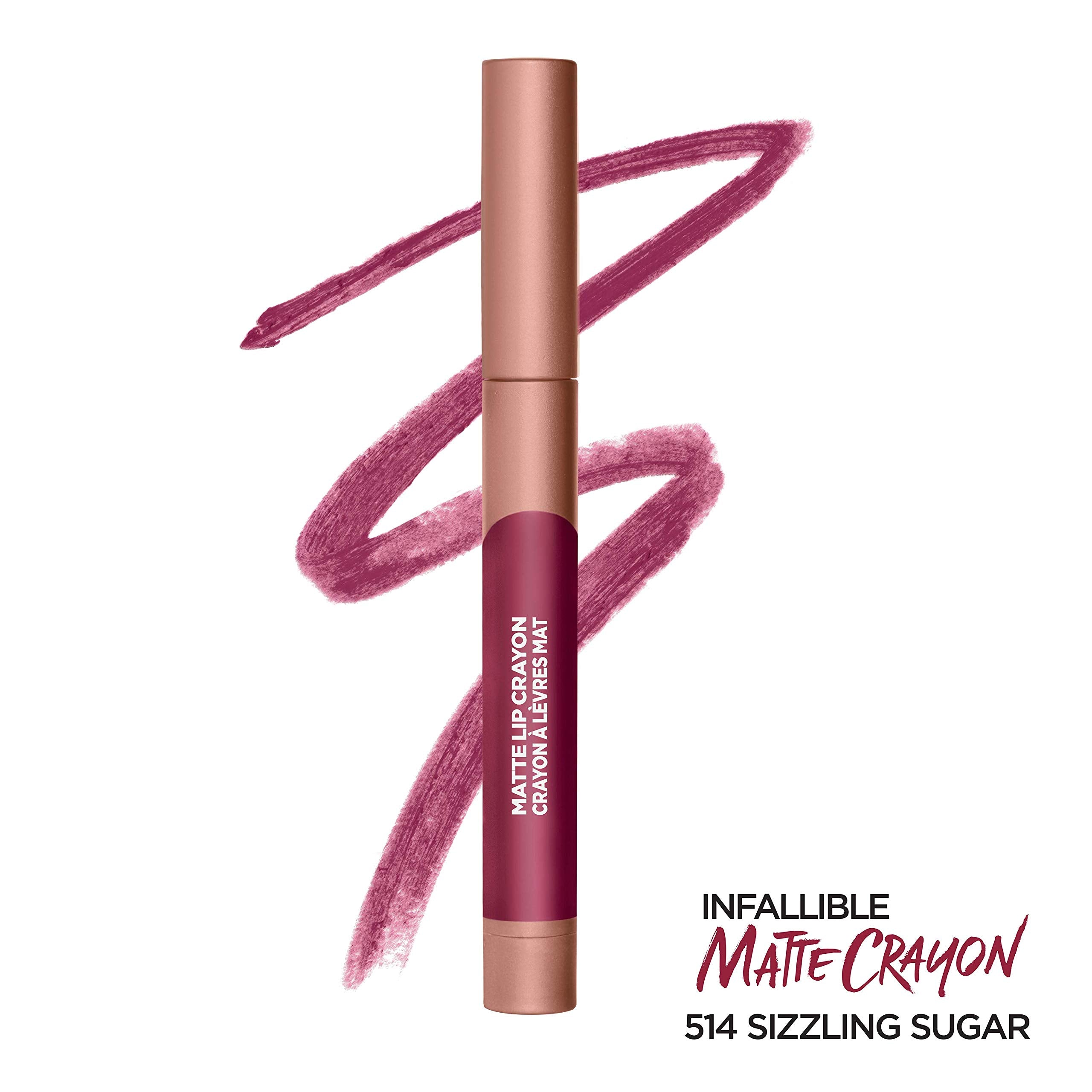 Lor  Al Paris Infallible Matte Lip Crayon, Sizzling Sugar (Packaging May Vary)