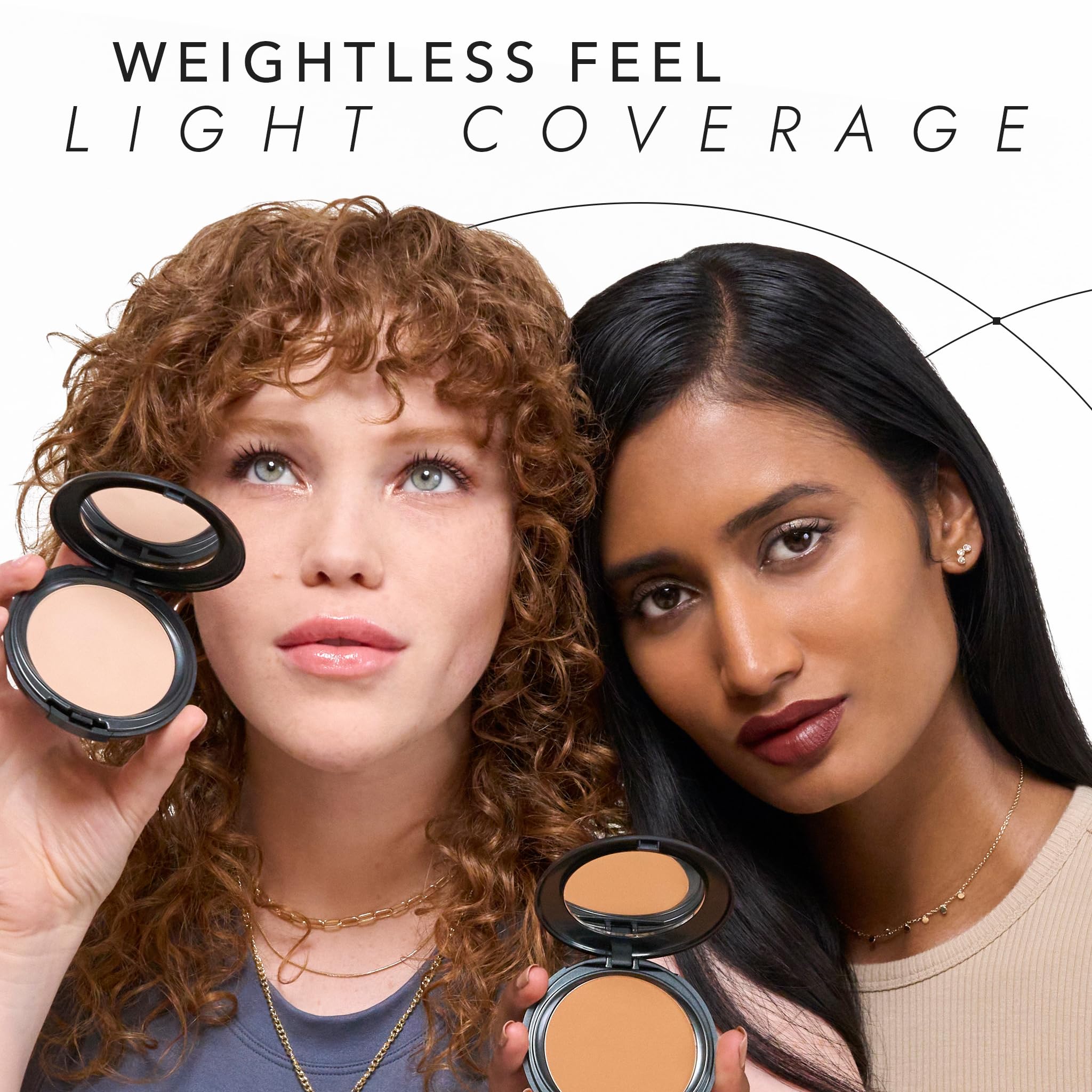 Cover Fx Pressed Mineral Foundation - Shade M1 - Weightless Powder Foundation - Buildable Light To Full Coverage - Matte Finish
