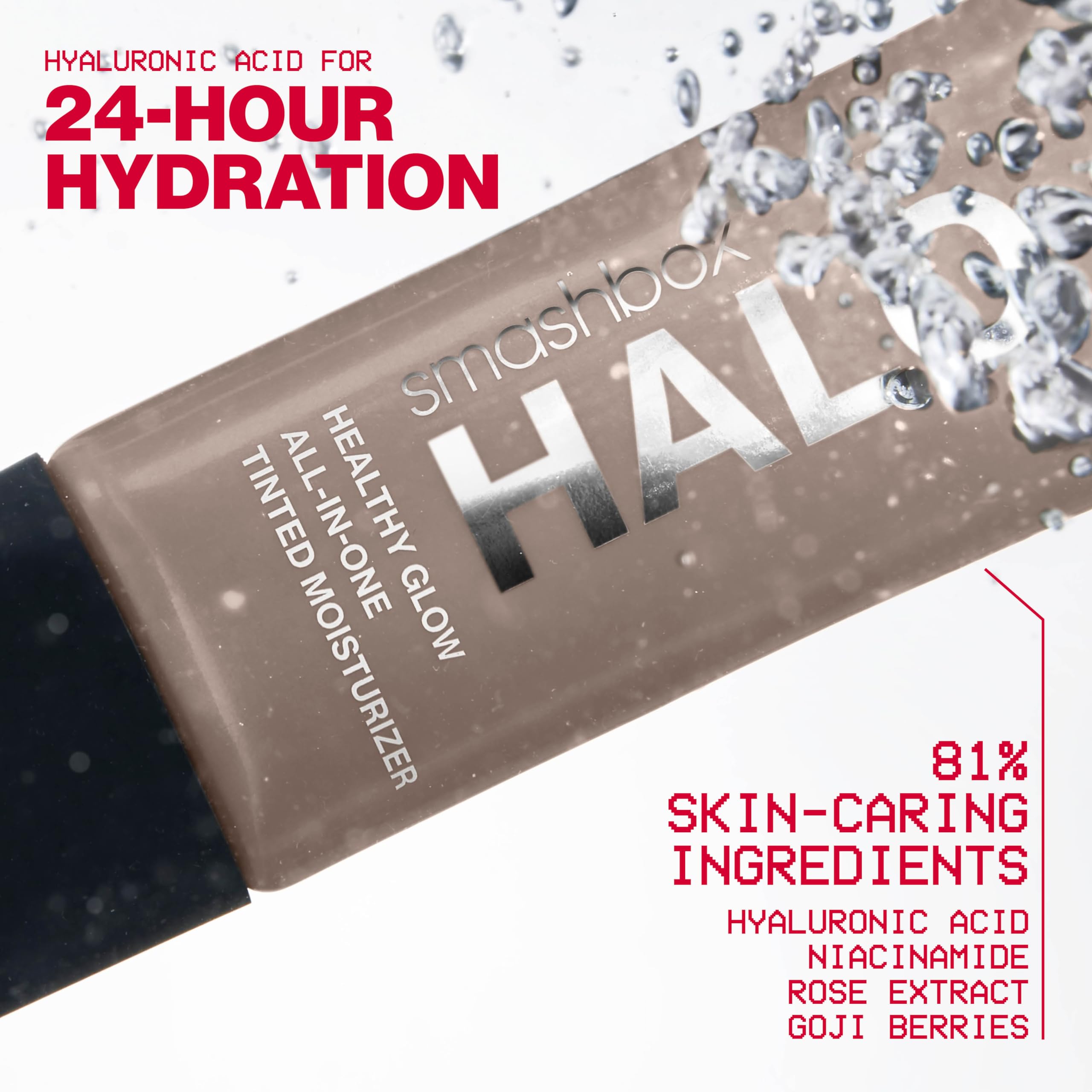 Smashbox Halo Healthy Glow All-In-One Tinted Moisturizer Spf 25 | Light To Medium Coverage| Hyaluronic Acid, Oil Free + Anti Hum