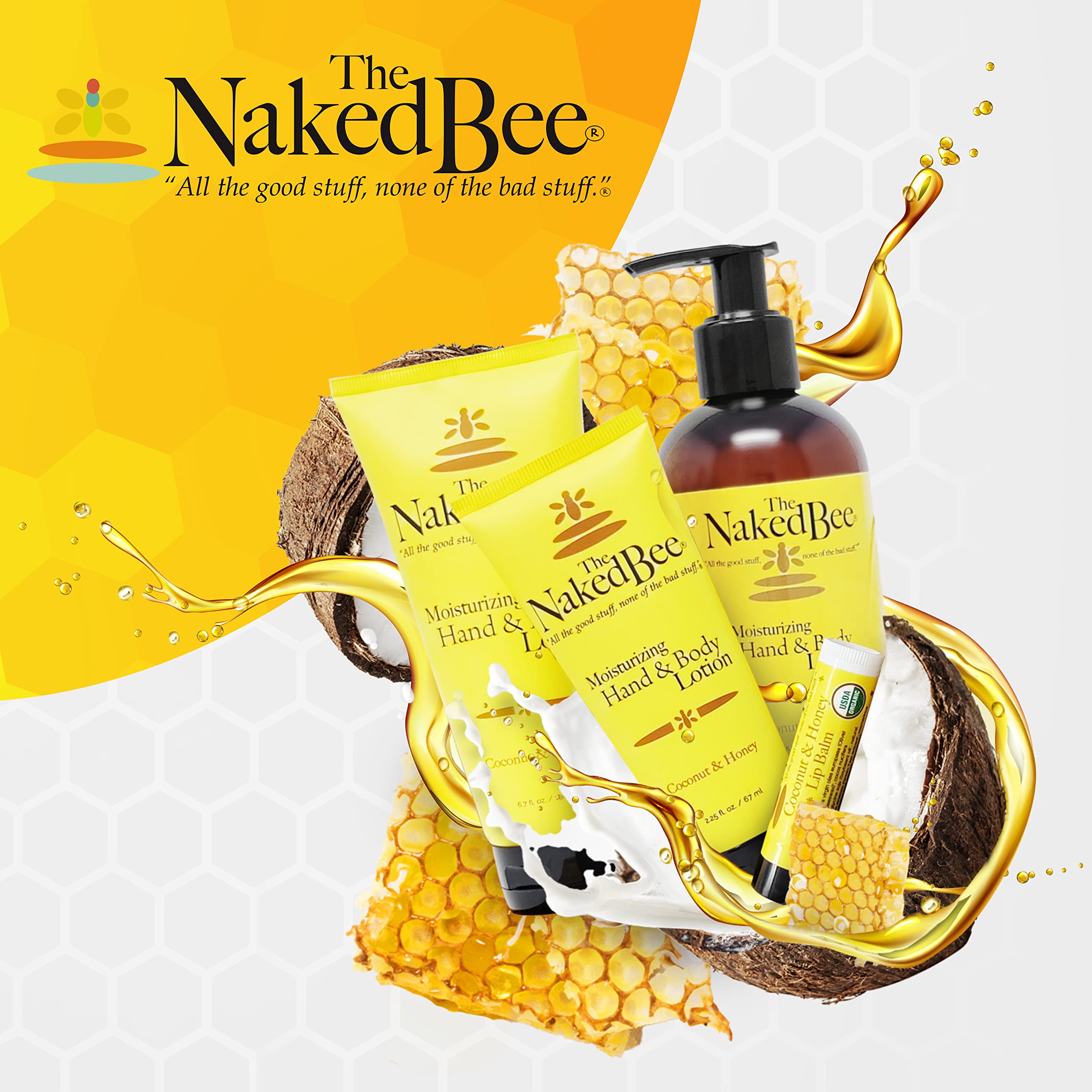 The Naked Bee Grapefruit Blossom Honey With Ceramide 3 Serious Hand Repair Cream Lotion - 2 Pack