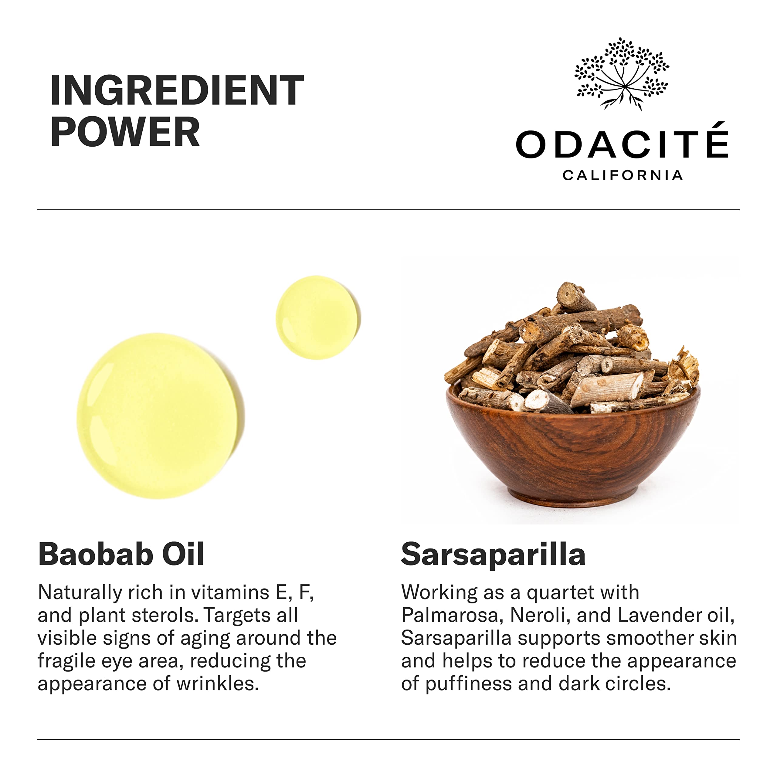 Odacit   Brightening Serum Concentrate With Baobob For Anti Aging, Dark Circle, Puffiness, Wrinkles, Fine Lines And Under Eye Tr