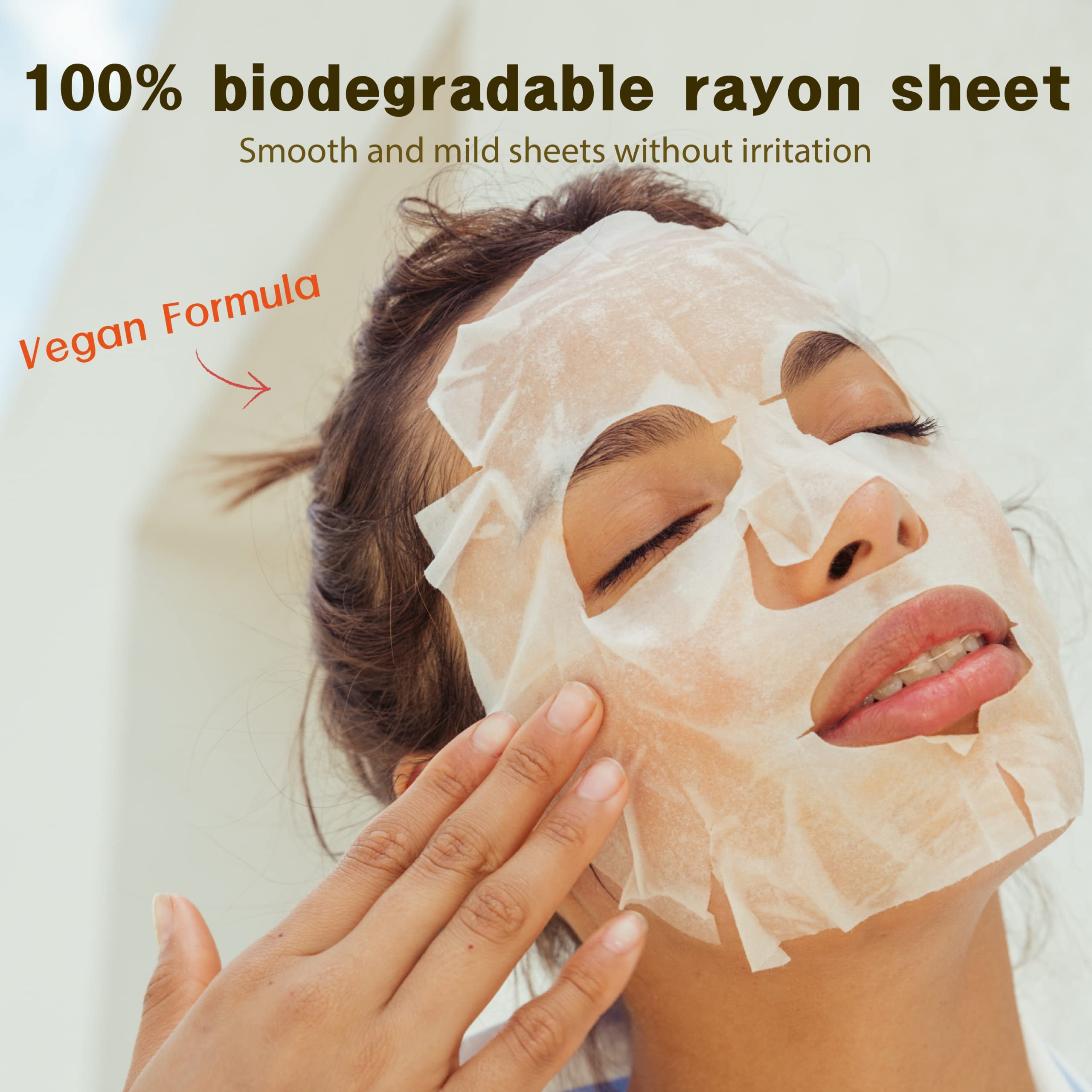 Purederm Vegan Facial Sheet Masks Trio (12 Packs) - Face Masks Skincare For Dry, Dehydrated And Dull Skin