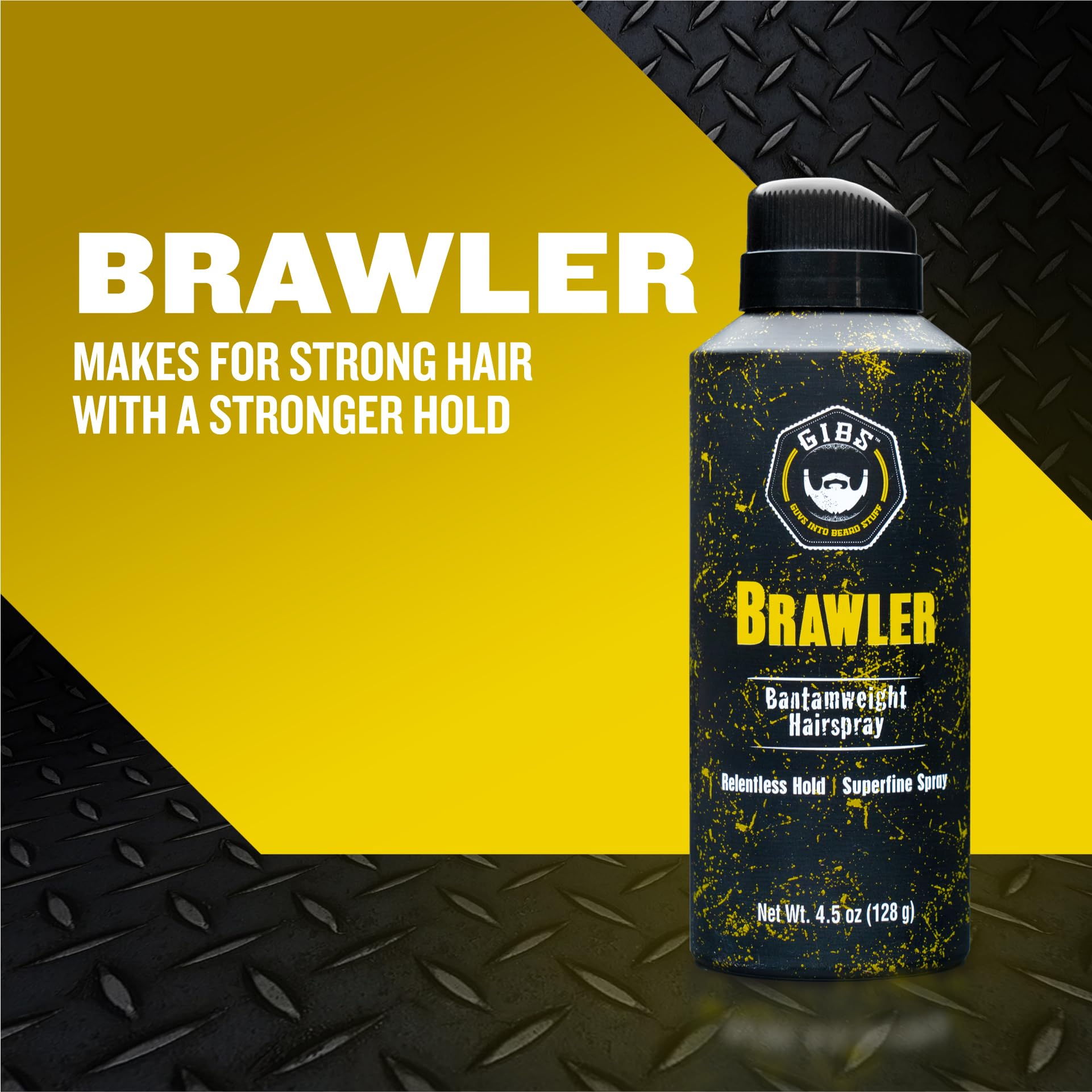 Gibs Grooming Brawler Bantamweight Hairspray, 4.5Oz
