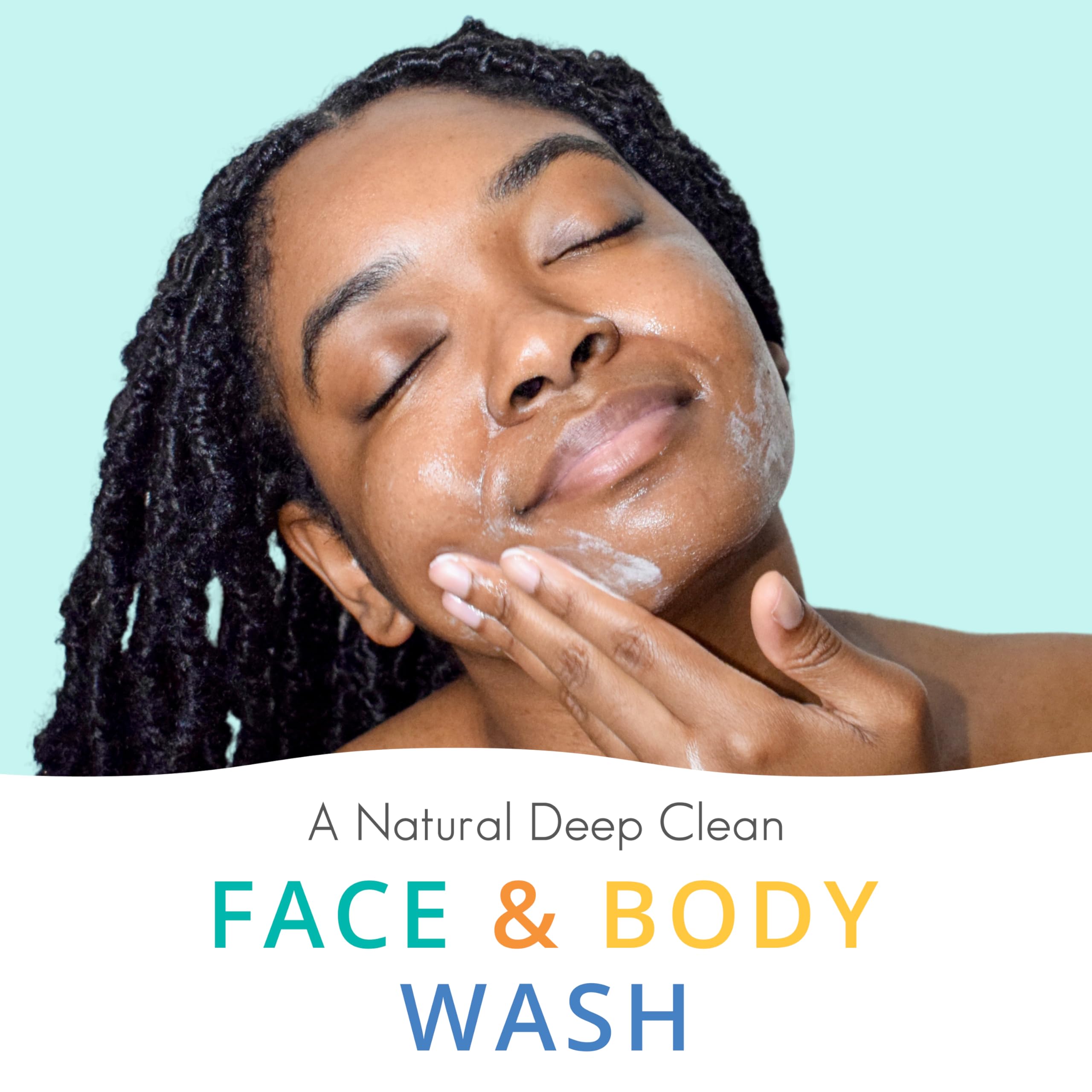 Almond Clear Face & Body Wash [6.7 Fl Oz] Skin Care For Acne And Folliculitis-Prone Skin - Gentle Everyday Exfoliating Cleanser