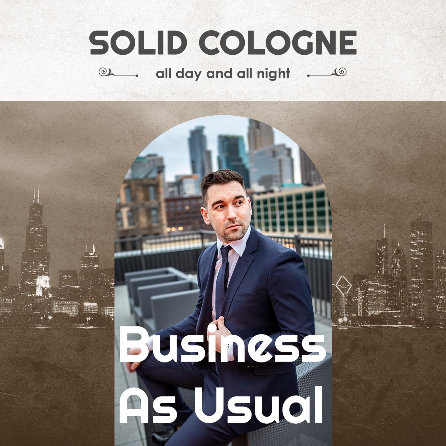 The Man Brand Solid Cologne Nine Pack (3/4 Oz (Pack Of 1), Businss As Usual)