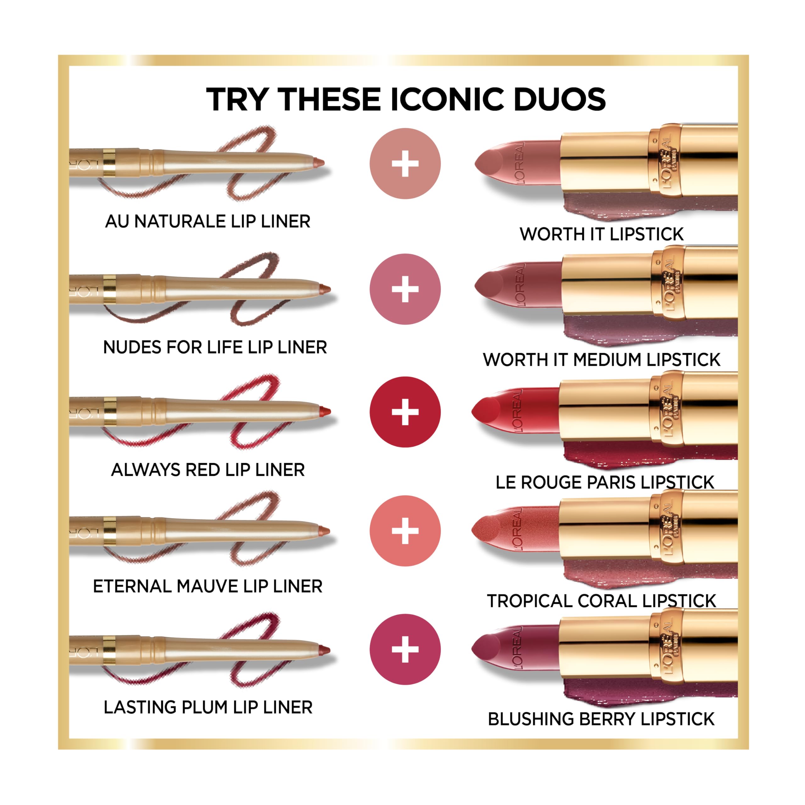 L'Oreal Paris Colour Riche Lip Liner Pencil, Creamy Lip Liner With Omega 3 And Vitamin E, 783 More Chocolate (Brown)