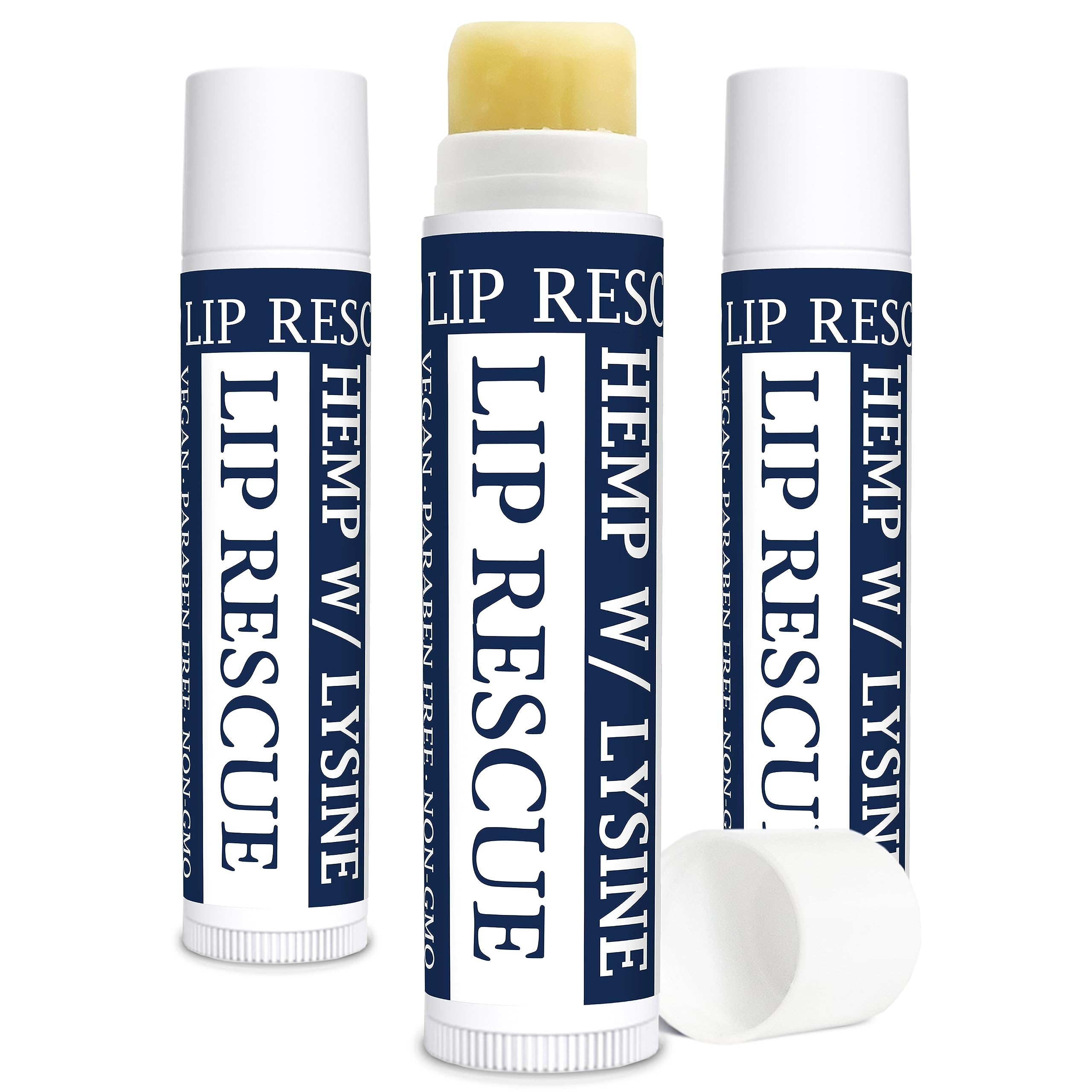 Zatural Ultra Moisturizing Hemp Lip Balm Heal & Protect with L-Lysine and Hemp With Vitamin E and Omgeas Soft & Smooth Lips