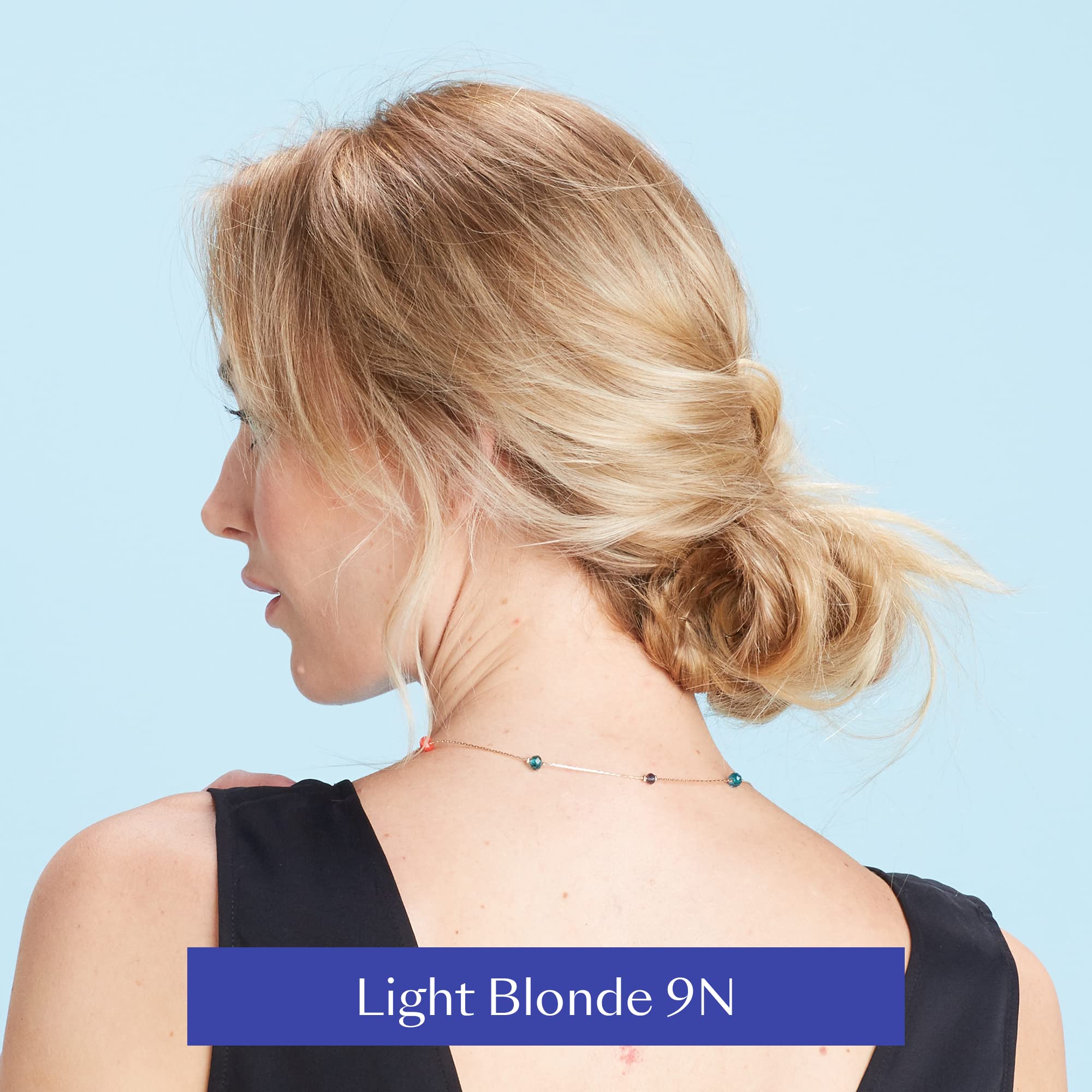 Esalon Permanent Hair Color & Hair Dye Complete Kit - Light Blonde - Personal Colorist Kit For Up To 100% Gray Coverage For All