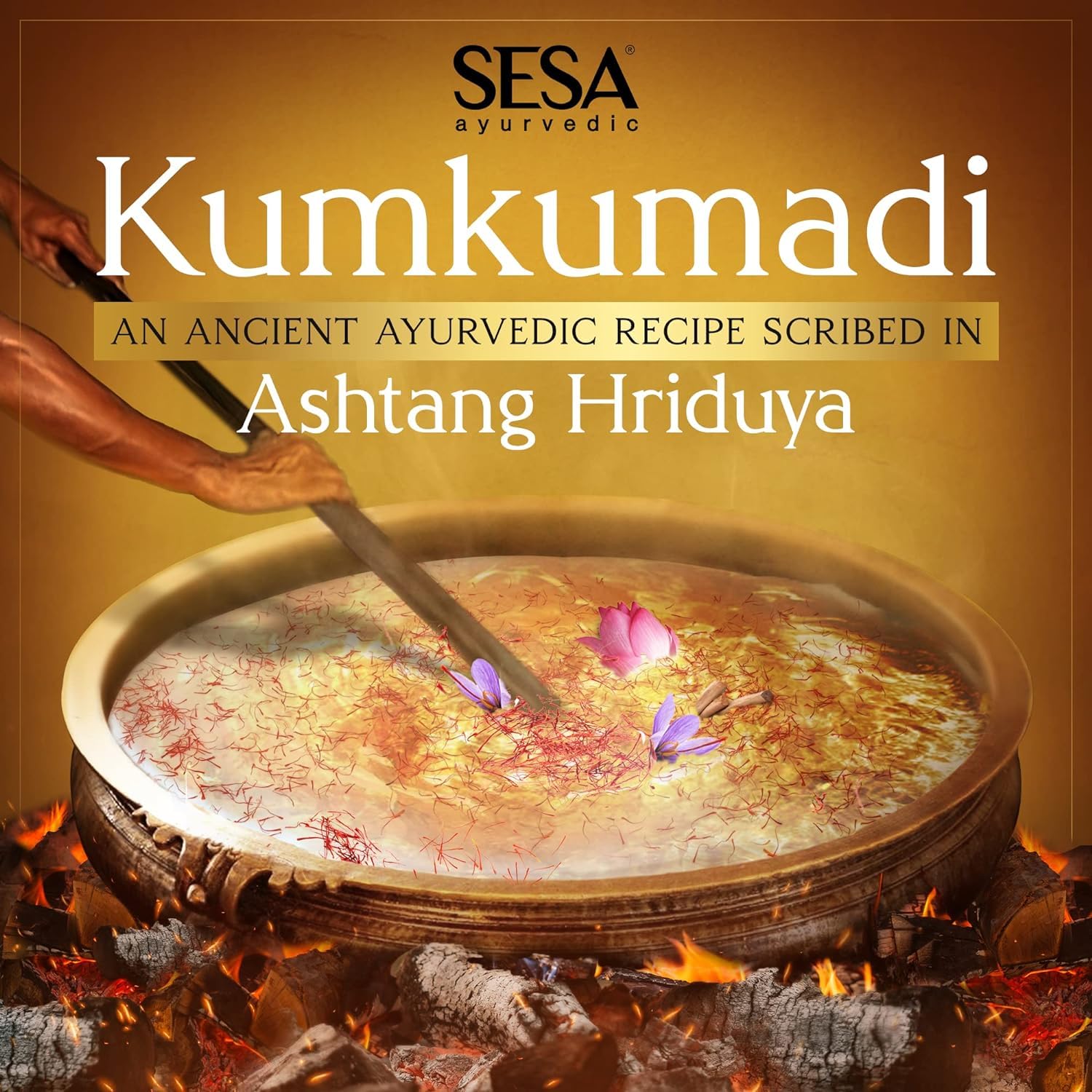 Sesa Kumkumadi Face Oil With Pure Saffron And Ayurvedic Herbs - 100% Pure Kumkumadi Tailam Moisturise Skin Helps Smoothen Fine L