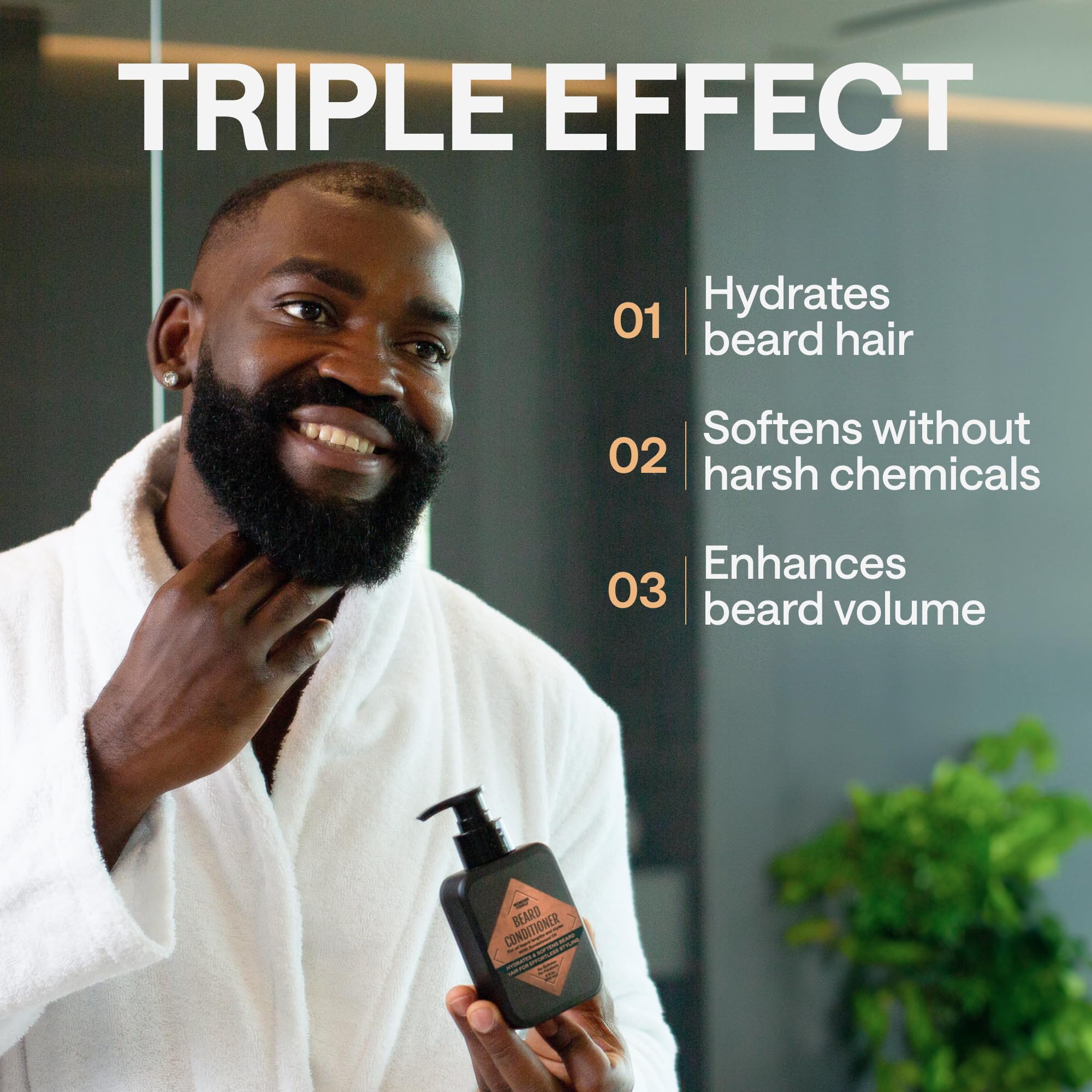 Wonder Family Beard Conditioner For Men - Conditioner Men Beard Softener For Men - Part Of A Beard Care Kit For Men Along With B