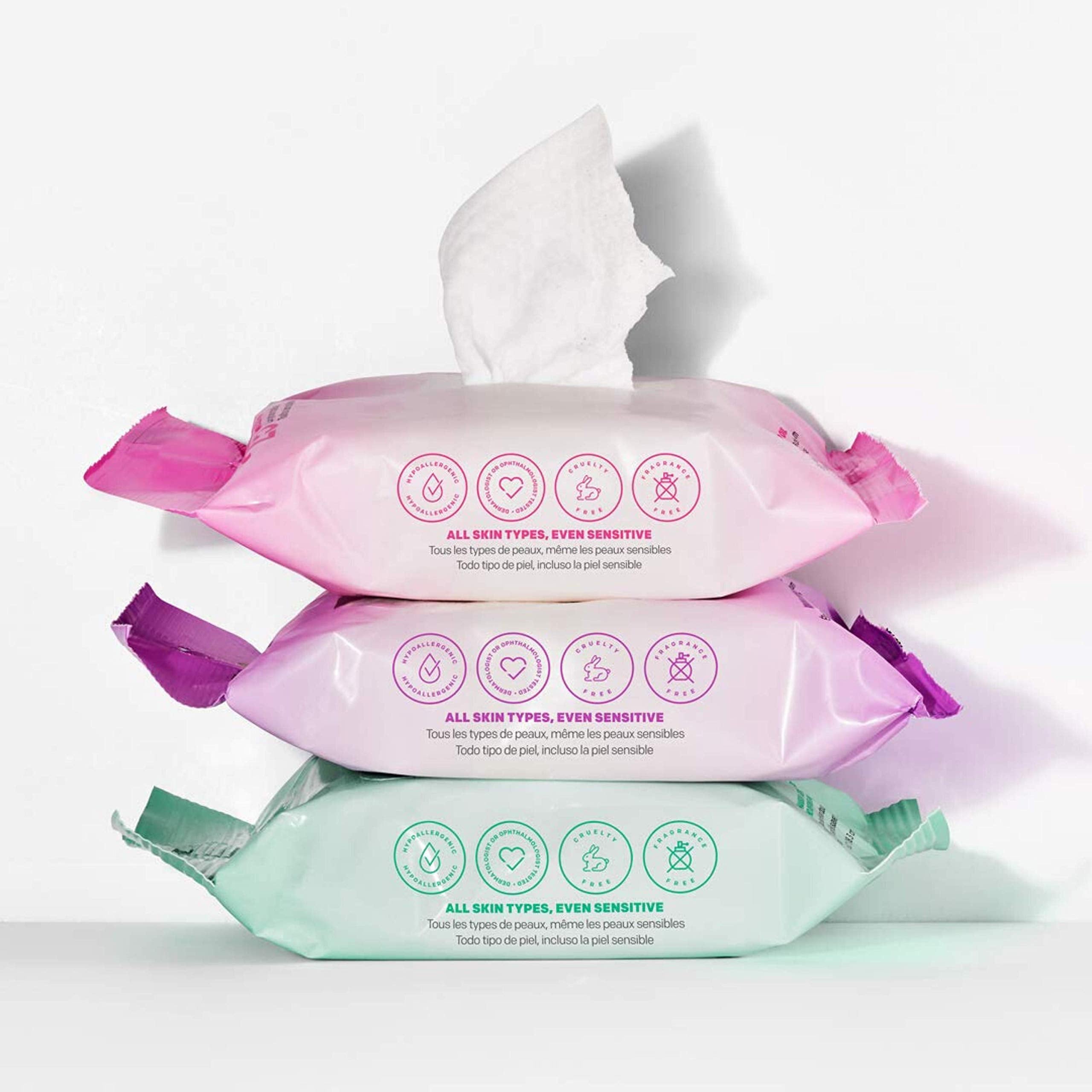 Almay Makeup Remover Cleansing Towelettes, Biodegradable Micellar Water Wipes For Sensitive Skin, Hypoallergenic, Cruelty Free,