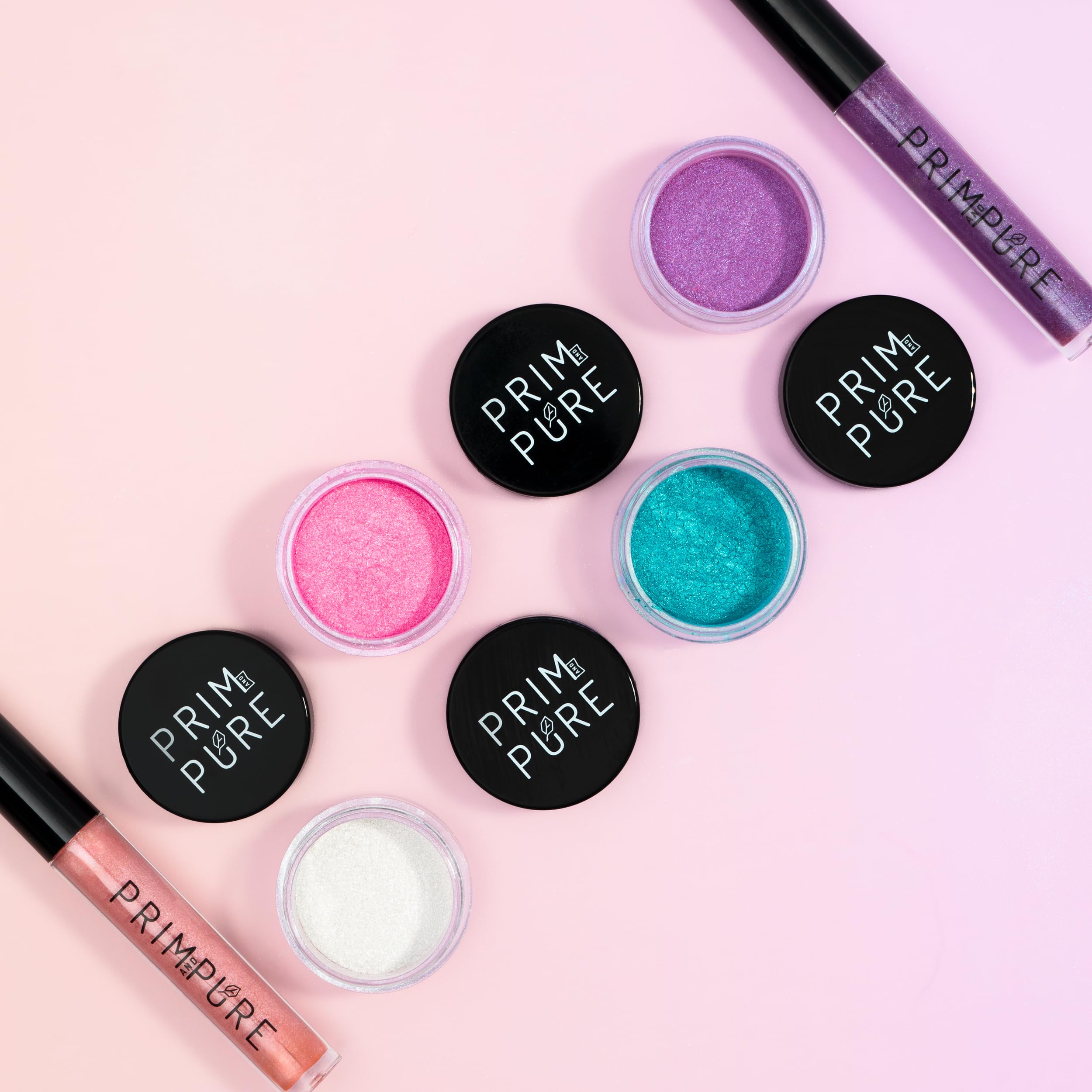 Prim And Pure Ultimate Mineral Kids Makeup Gift Set | Perfect For Play Dates & Birthday Parties | Kids Safe Eyeshadow Makeup - M