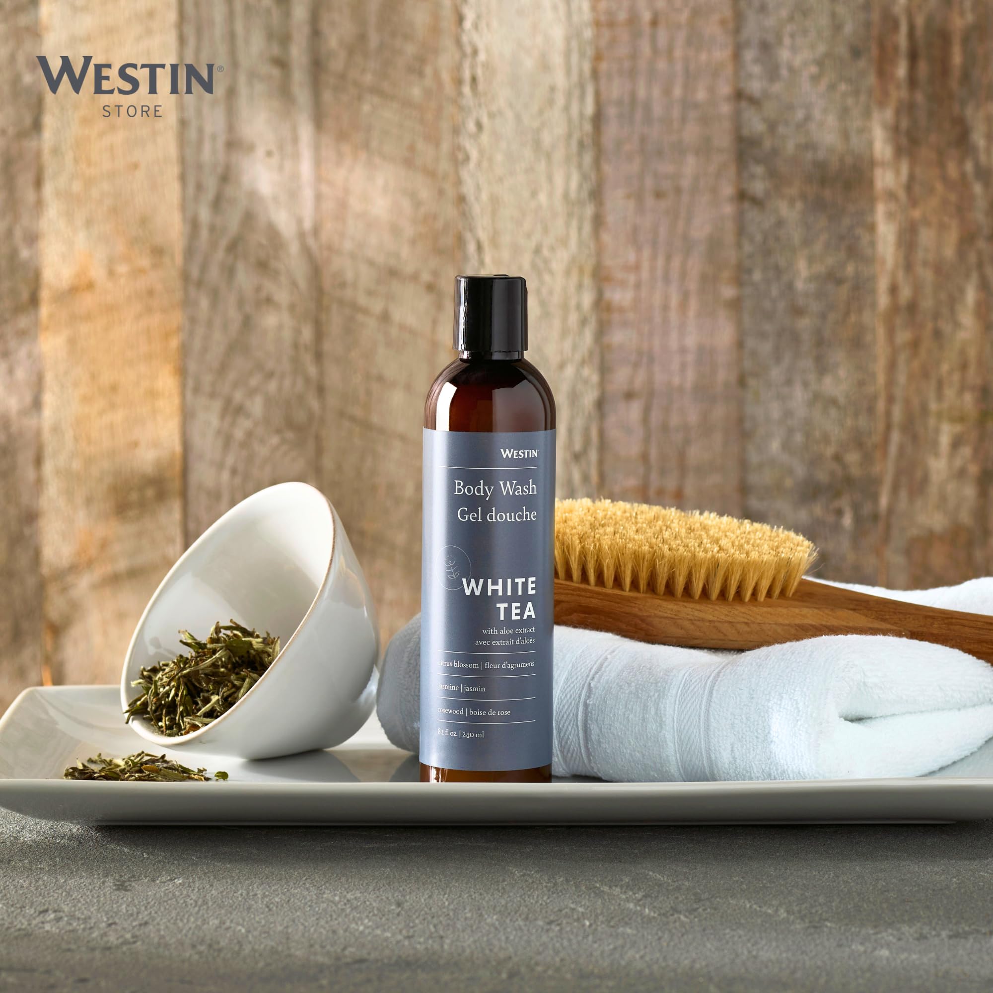 Westin White Tea Aloe Body Wash - Hydrating Bath And Shower Gel With Signature White Tea Aloe Scent - 8 Ounces
