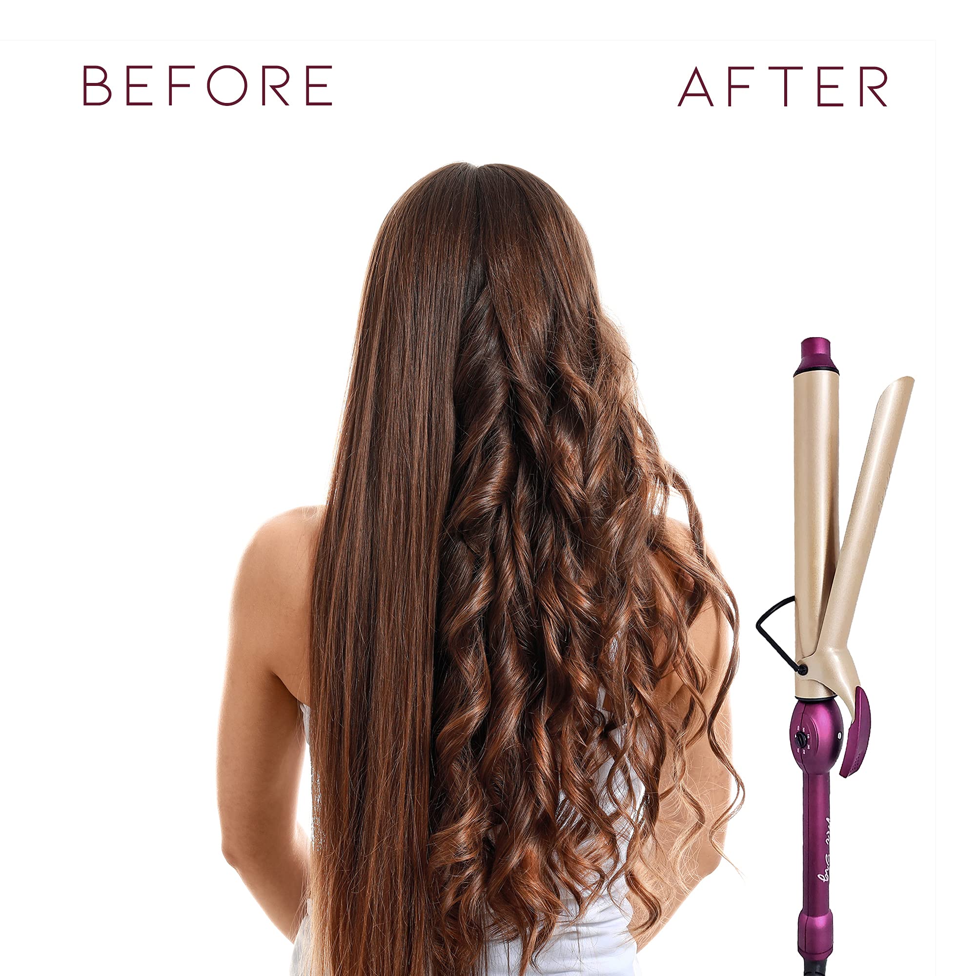 Mr Big Original Hair Curling Iron Wand - The Best, Longest Xl Styling Curling Irons For Long Hair On The Market, Change Flat Bed