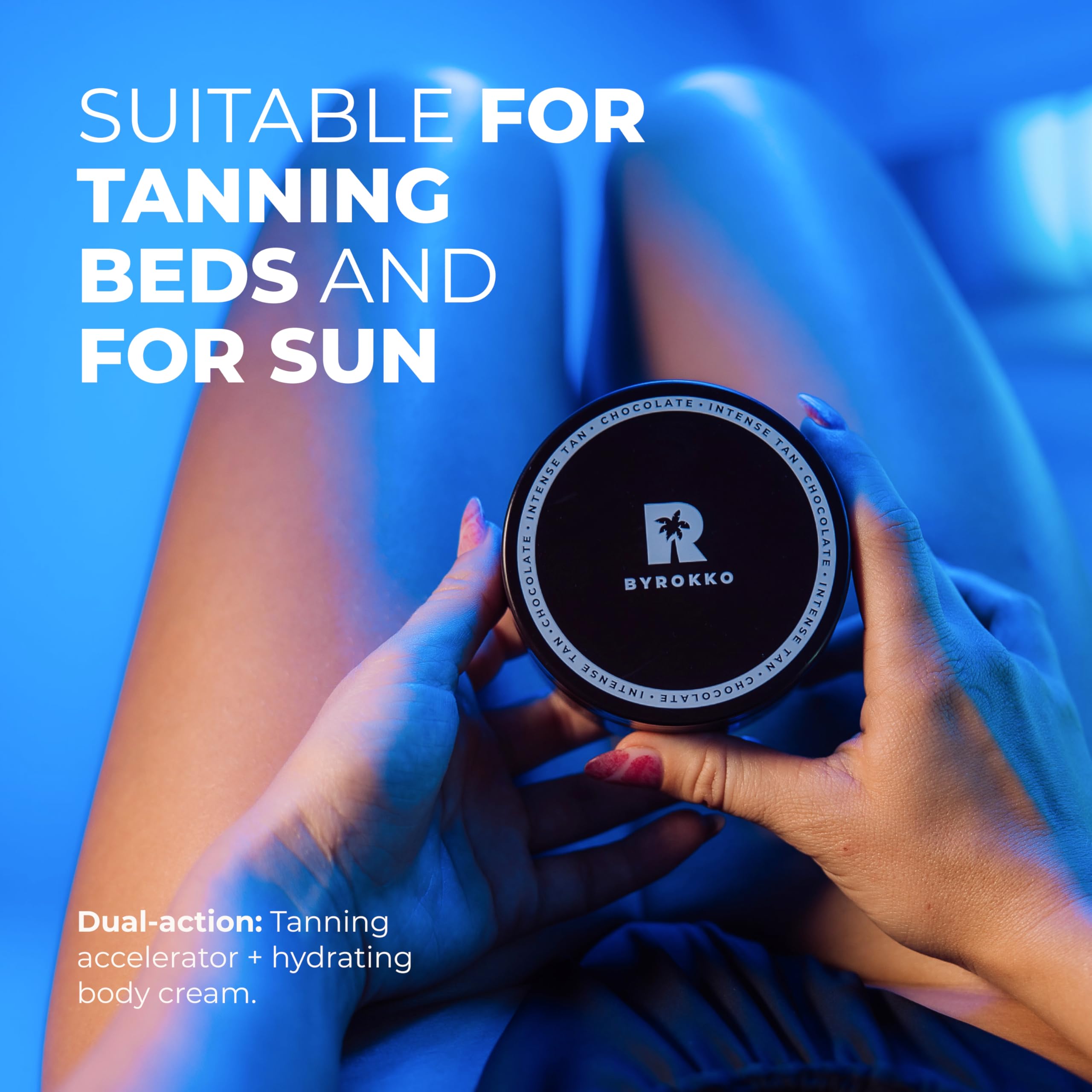 Byrokko Shine Brown Chocolate Tan Accelerator Cream 6.8 Fl Oz, Outdoor Sun Or Indoor Tanning Oil Or Tanning Bed Lotion, Fast Bro