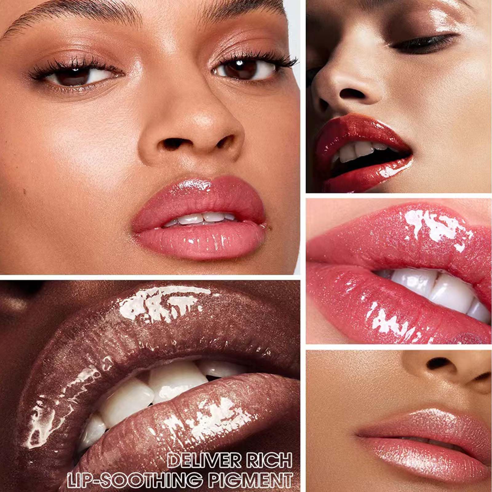 Twlbxmg Honey Lip Gloss Lip Plumper Gloss Tinted Glitter Lipgloss Lip Oil Moisturizing High Shine And Vegan Plumping Lip Gloss F