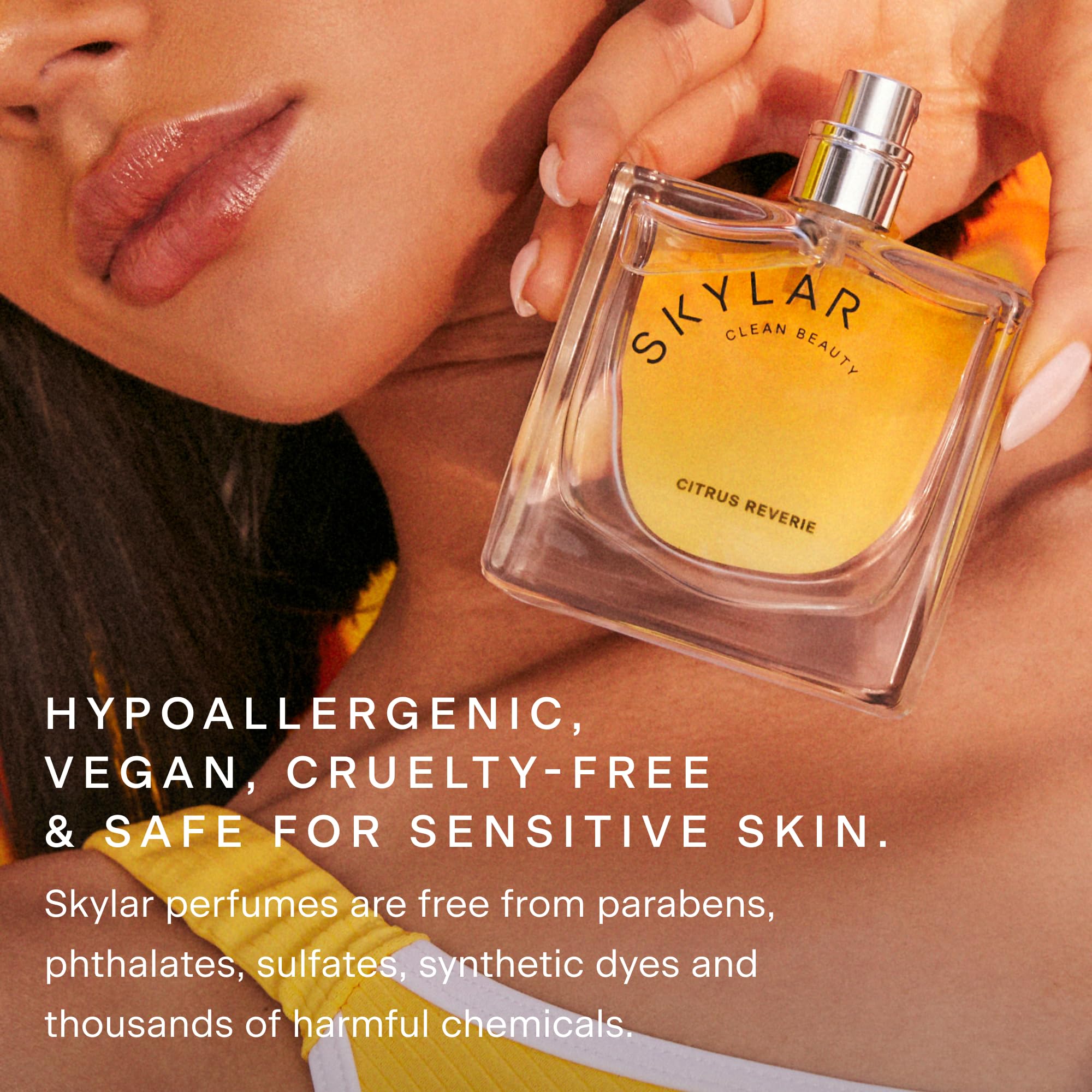 Skylar New Citrus Reverie Eau De Parfum-Hypoallergenic Clean Perfume For Women & Men, Vegan, Safe For Sensitive Skin-Fruity Flor