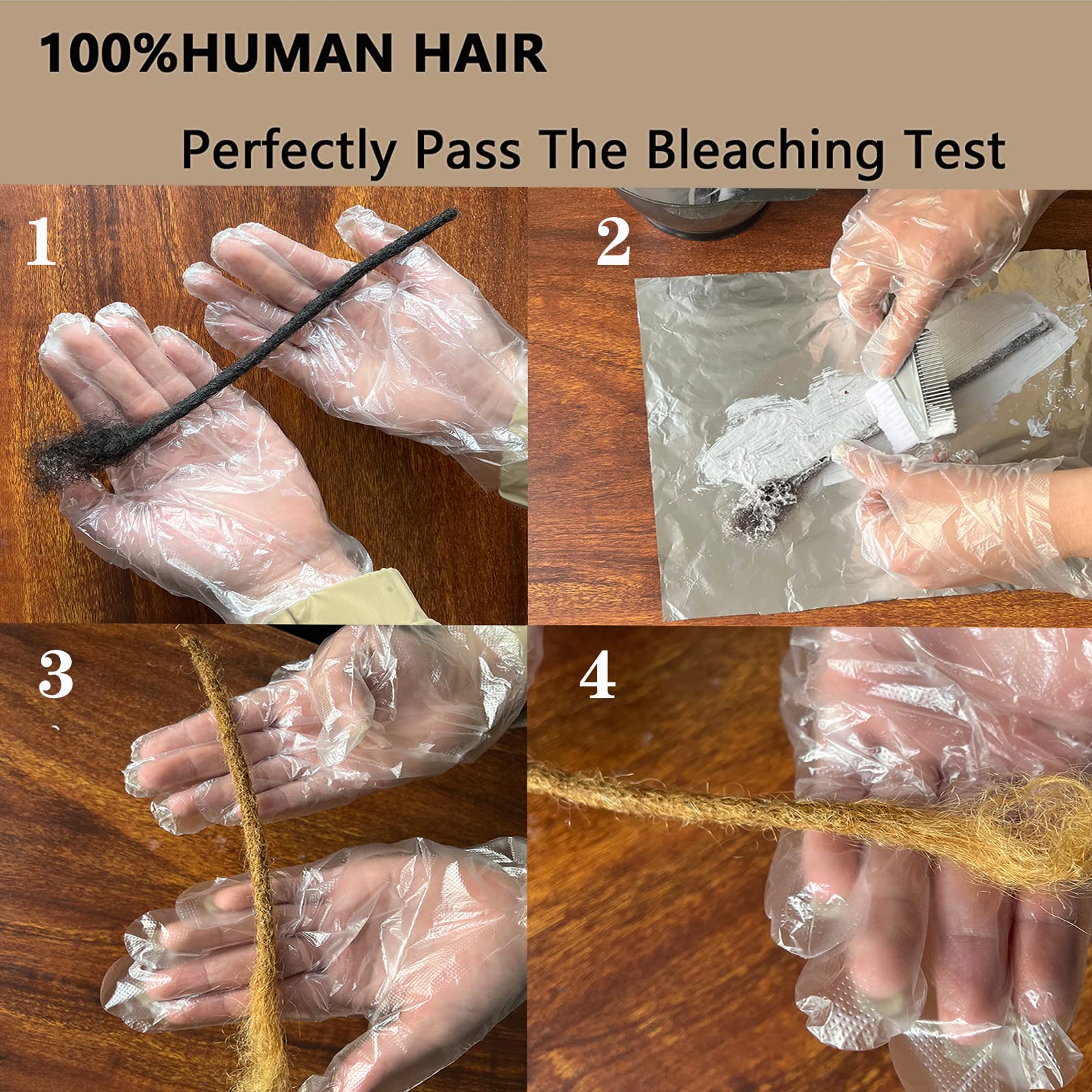 Loc Extension Human Hair 8 Inch 0.2Cm Width Permanent Huamn Hair Dreadlocks Extension Can Be Dyed Bleached Curled 100% Handmade