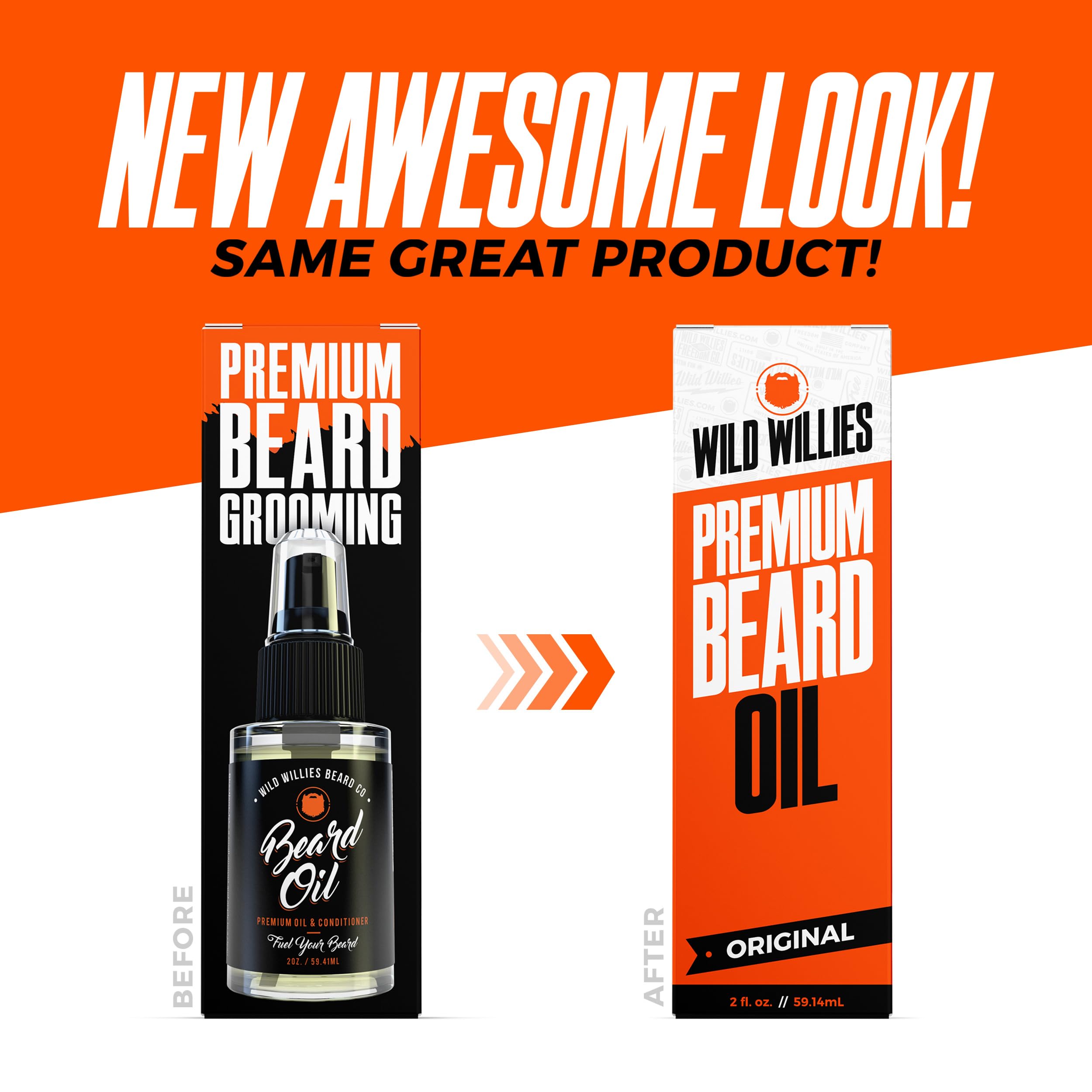 Wild Willies Premium Beard Oil & Conditioner - Beard Softener Hydrates Facial Hair - Beard Growth Oil For Healthy Mustache & Men