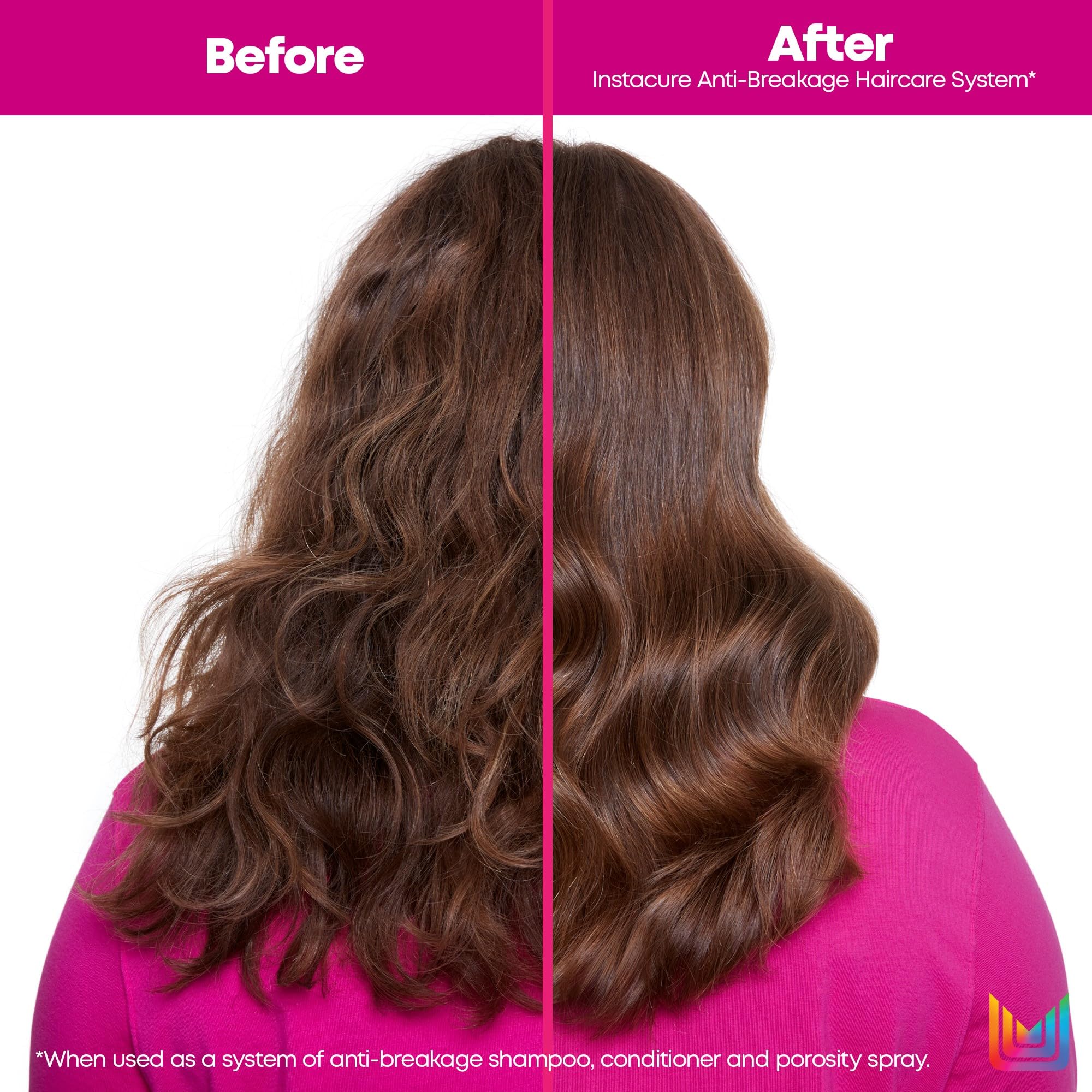 Matrix Instacure Anti-Breakage Leave-In Porosity Spray - Reduces Split Ends & Detangles, Repairs & Strengthens Hair, For Dry, Da