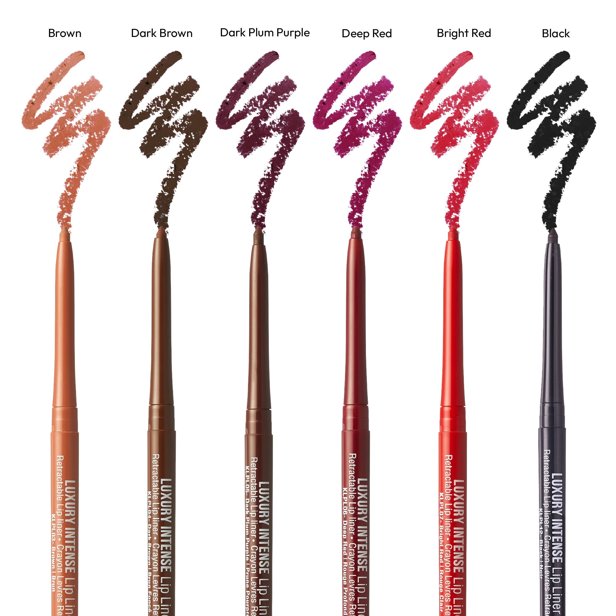 Kiss New York Professional Lip Liner, Long-Lasting Luxury Intense Lipliner, Creamy Retractable Easy To Use Richly Pigmented Lip