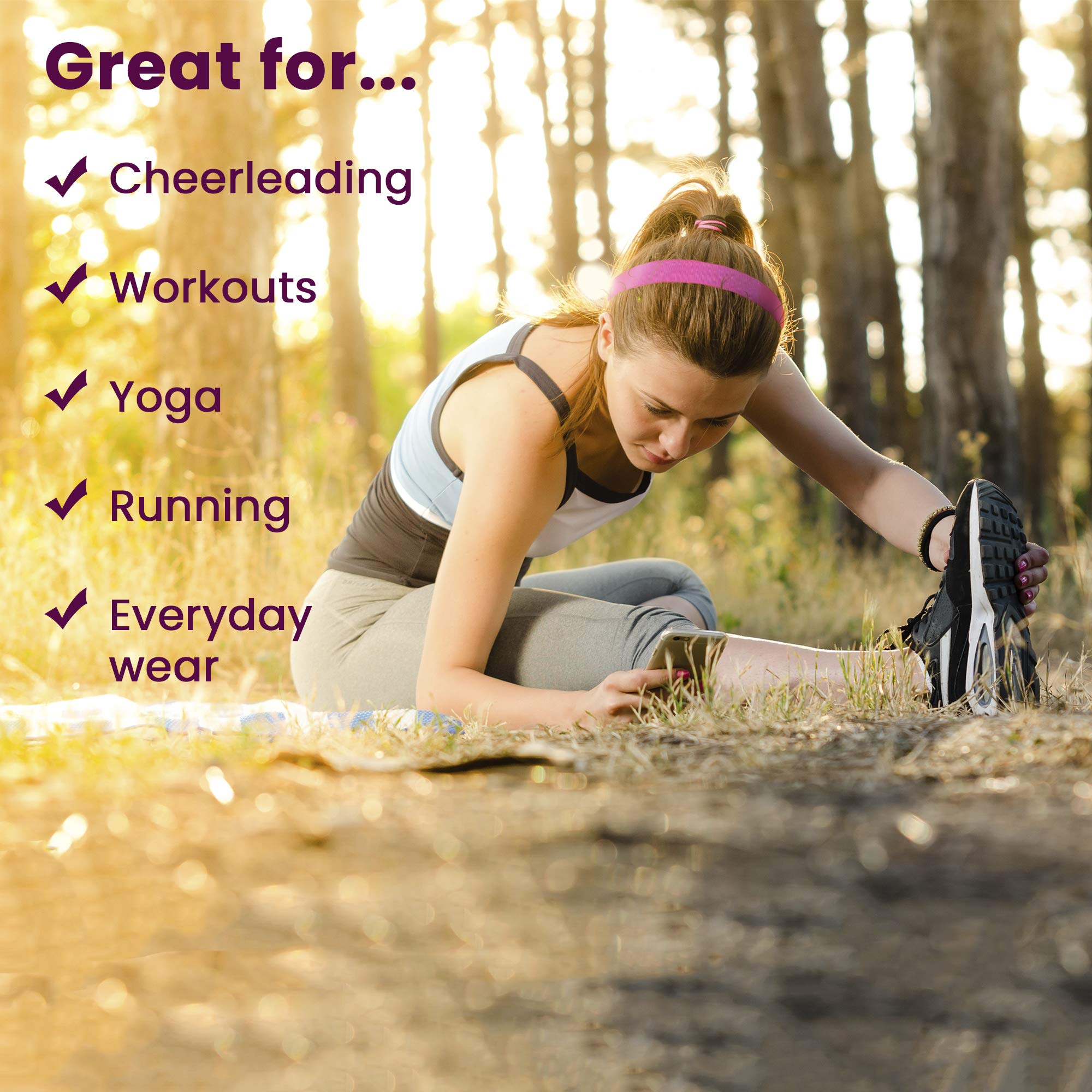 Banibands Headbands For Women - Non Slip Adjustable Sports Head Bands - Made In Usa - Perfect Headband For Active Women Stays In