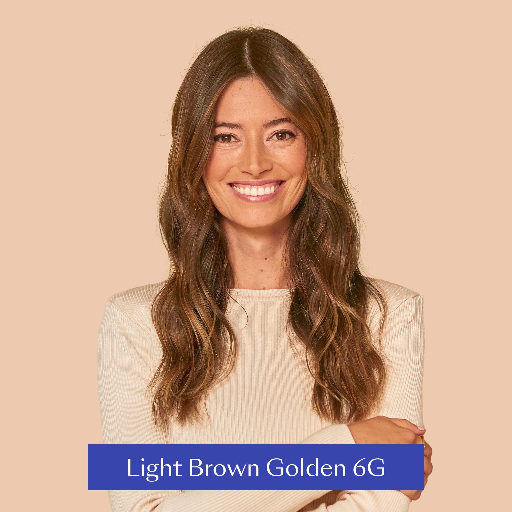Esalon Permanent Hair Color & Dye Kit - Light Brown Golden - Professional-Grade Ammonia-Free Personal Colorist For Up To 100% Gr