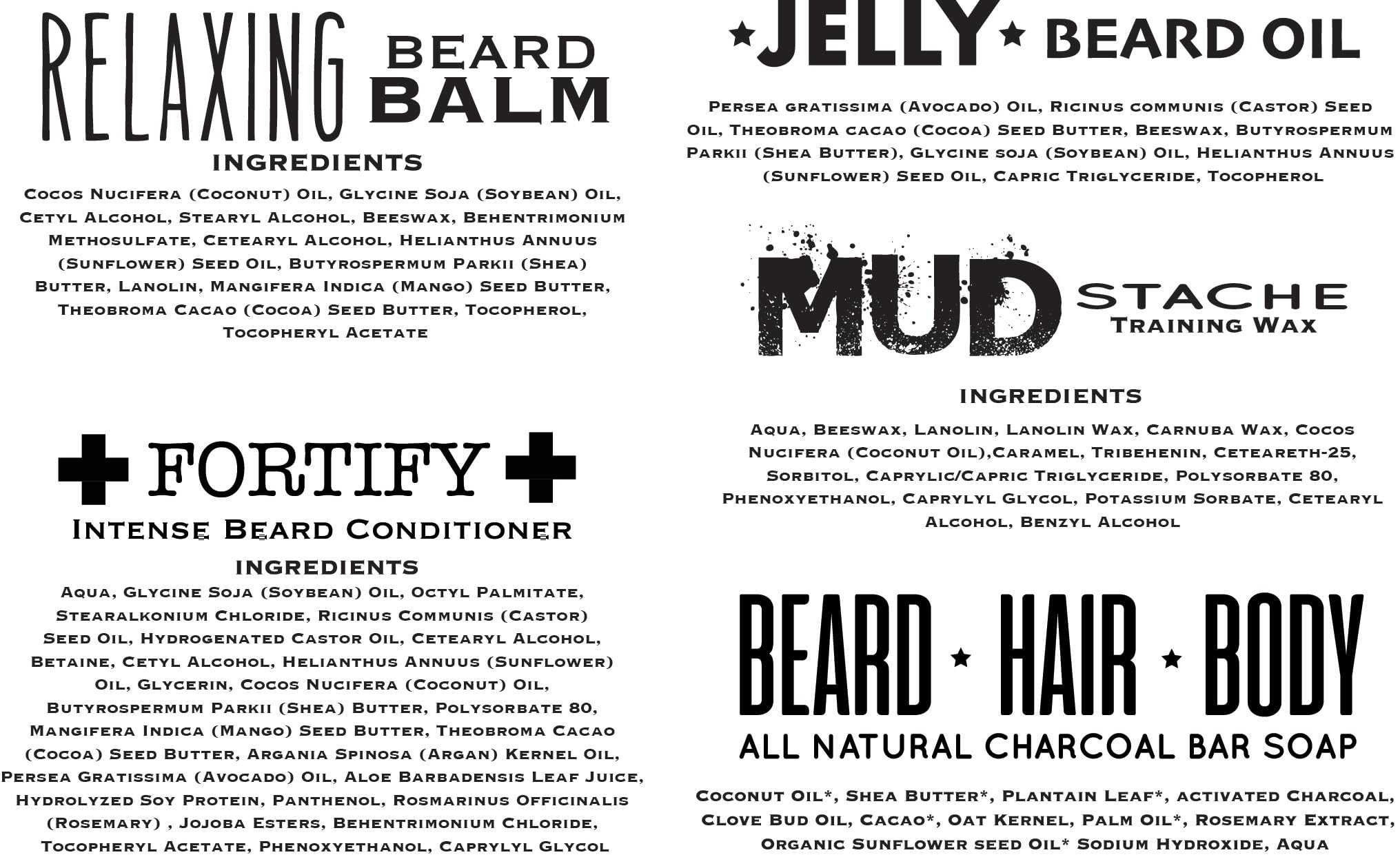 Bossman Complete Beard Kit - Men'S Beard Oil Jelly, Fortify Shower Conditioner, Balm, Mustache Wax And Comb - Beard Softener, Gr