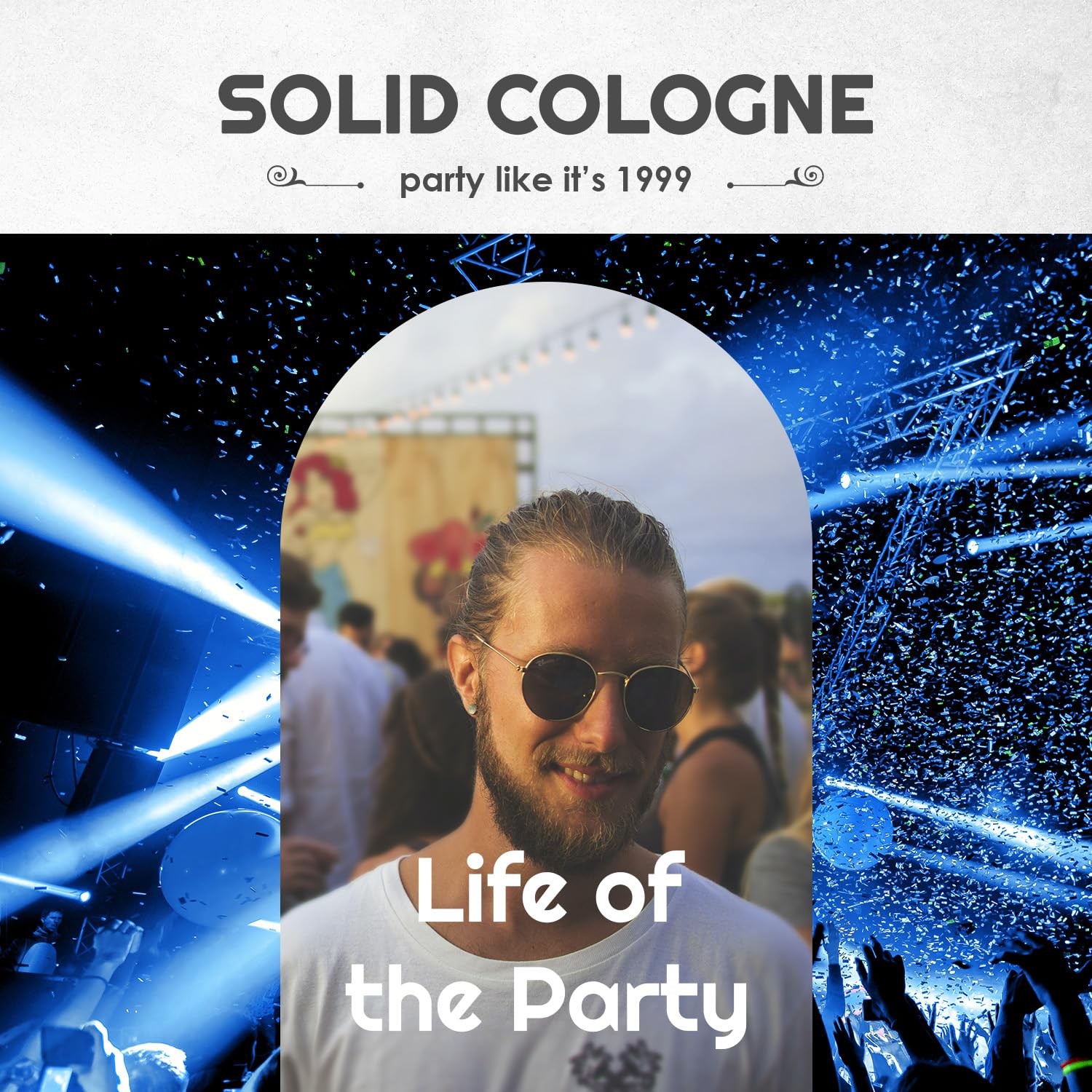 The Man Brand Solid Cologne Nine Pack (3/4 Oz (Pack Of 1), Life Of The Party)