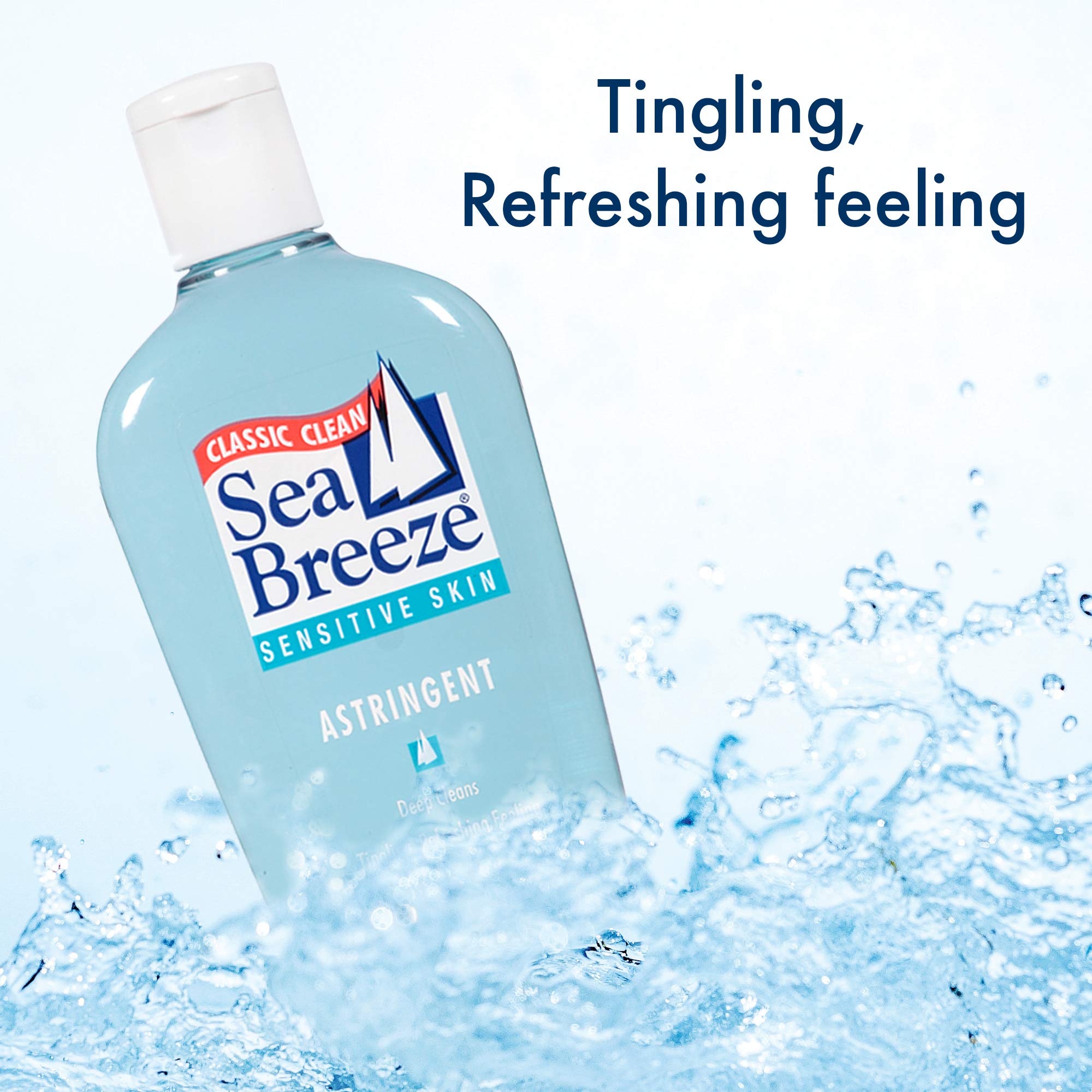 Seabreeze Deep Cleaning Facial Astringent For Sensitive Skin, 10 Fluid Ounce (Pack Of 3) (Se03052Wm)