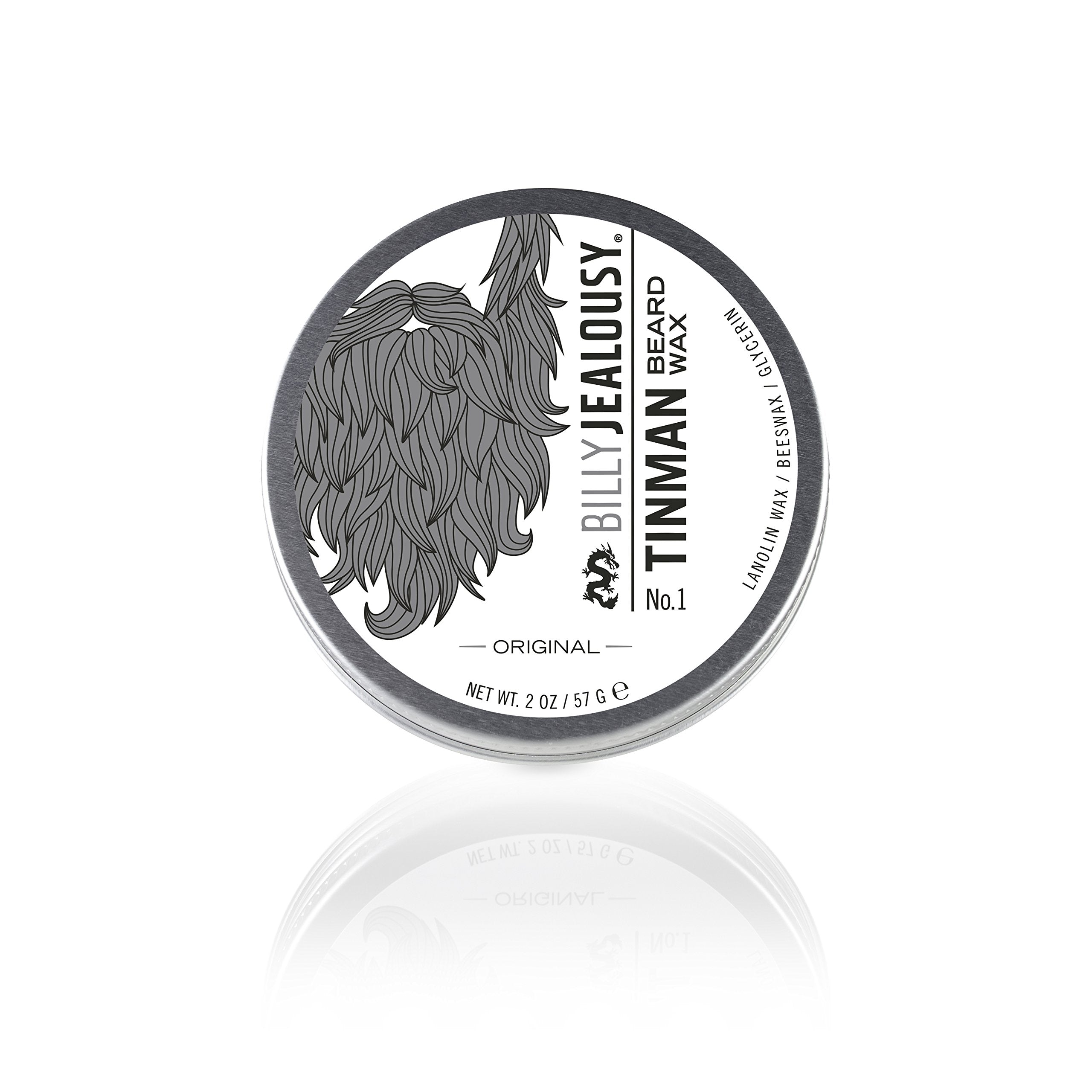 Billy Jealousy Tinman Beard Wax With Light Hold & Matte Finish, Nourishing Beard Care Product Formulated With Natural Beeswax &